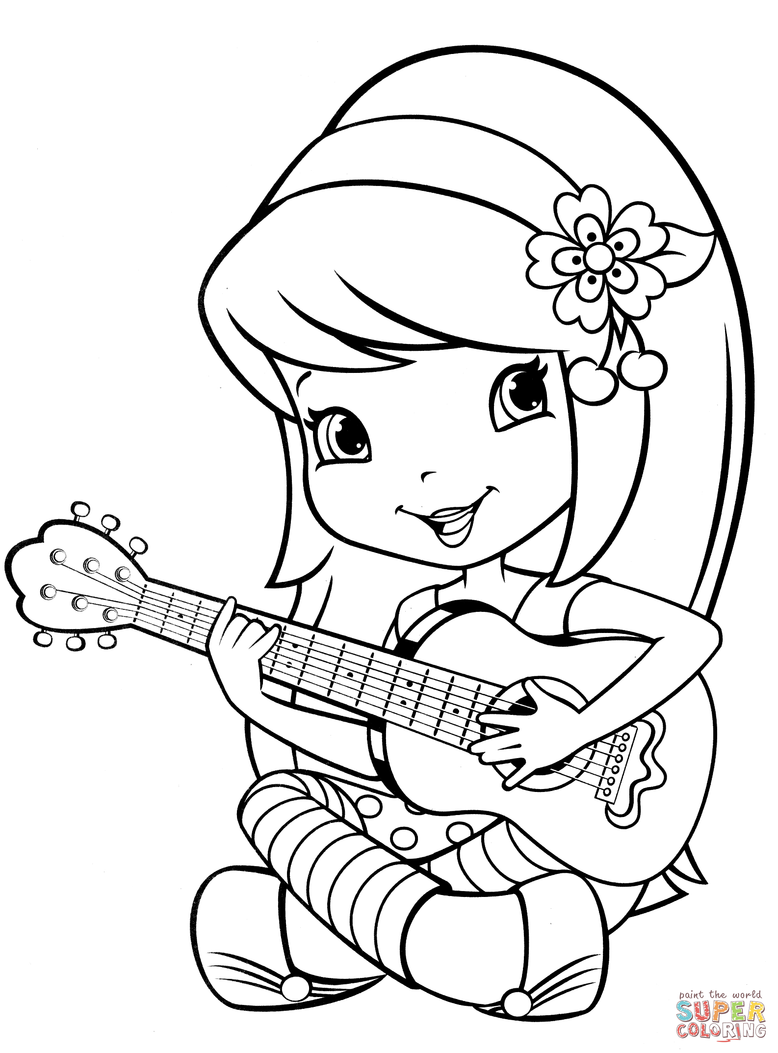 130+ Strawberry Shortcake Coloring Page for Sweet Fun 105