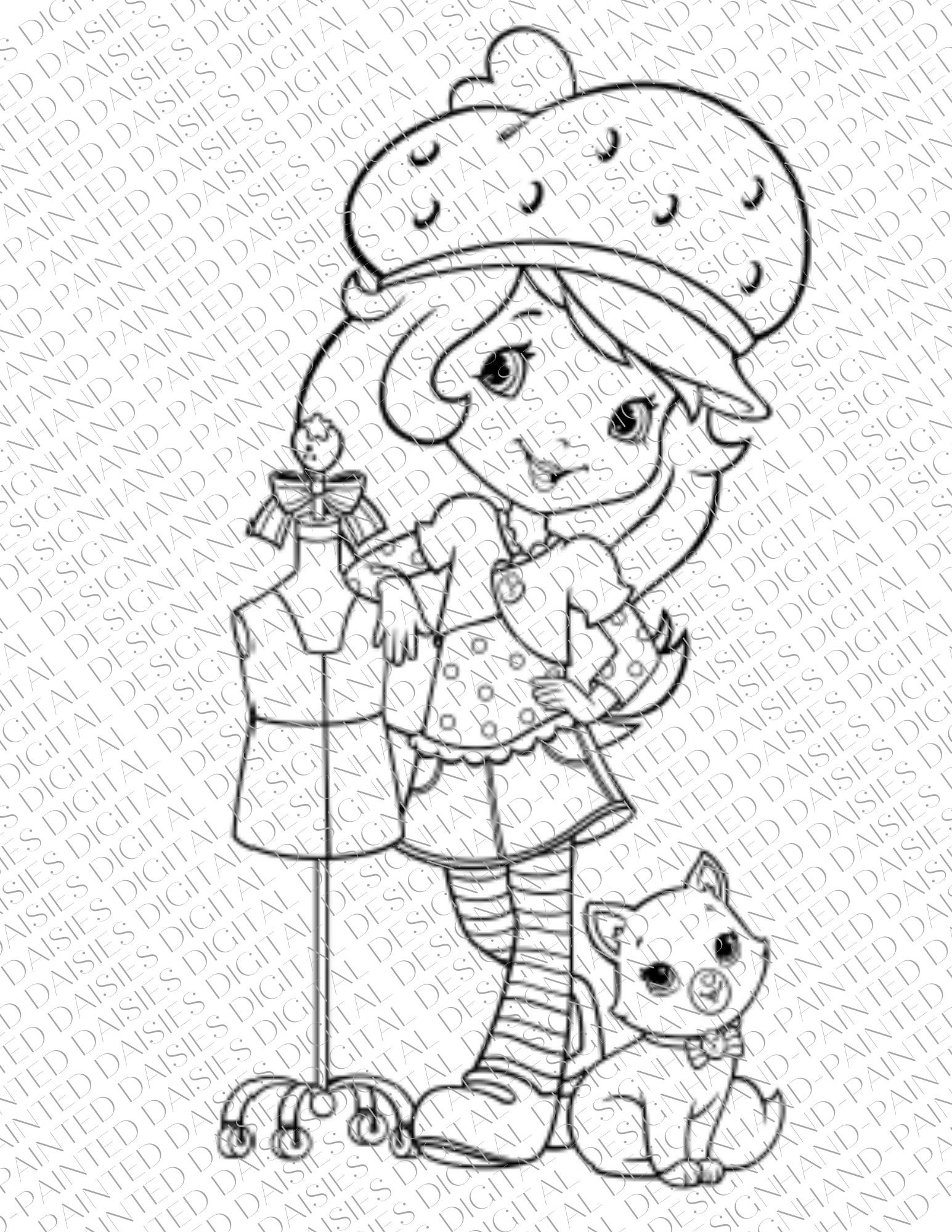 130+ Strawberry Shortcake Coloring Page for Sweet Fun 12