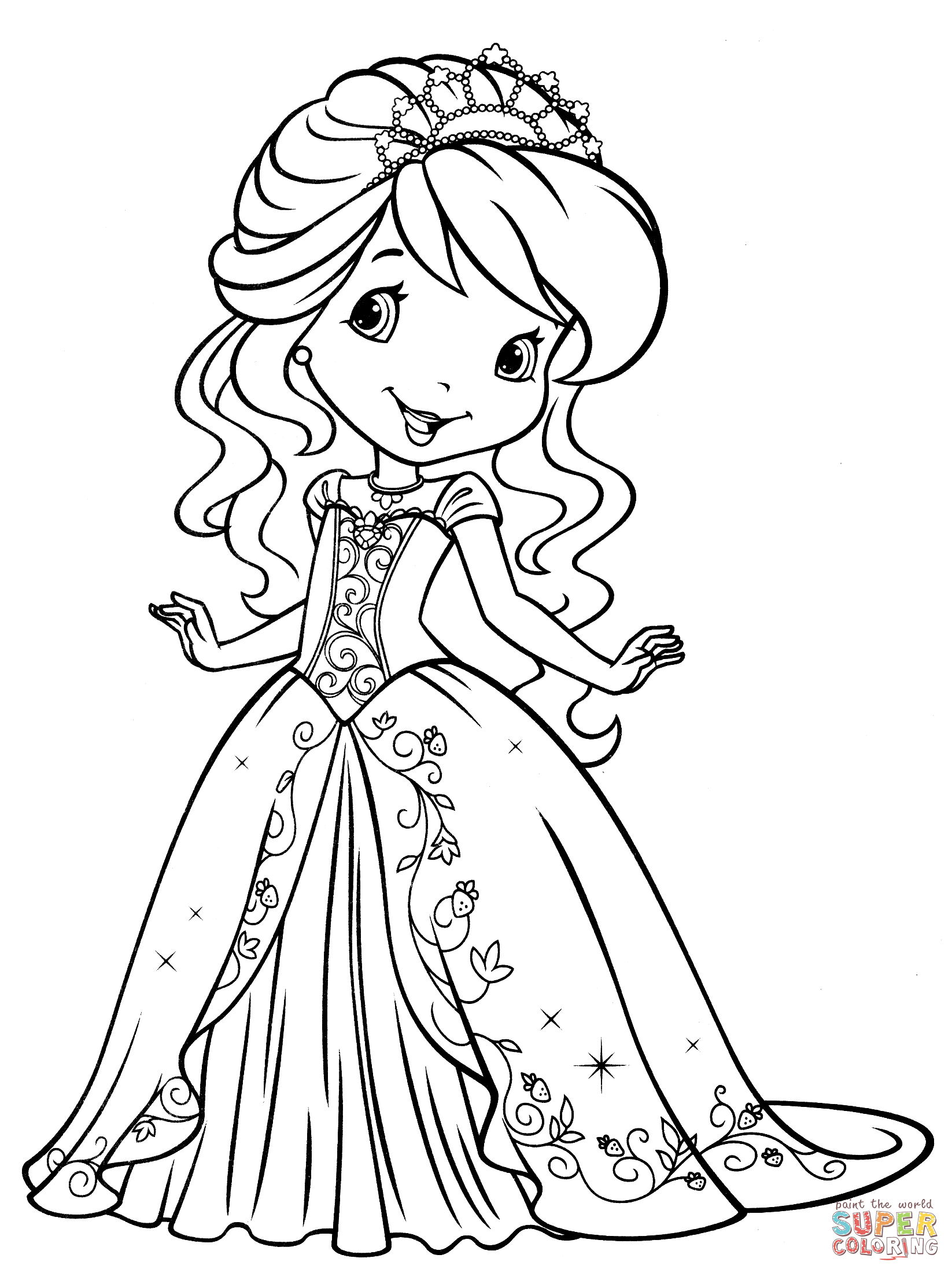 130+ Strawberry Shortcake Coloring Page for Sweet Fun 13