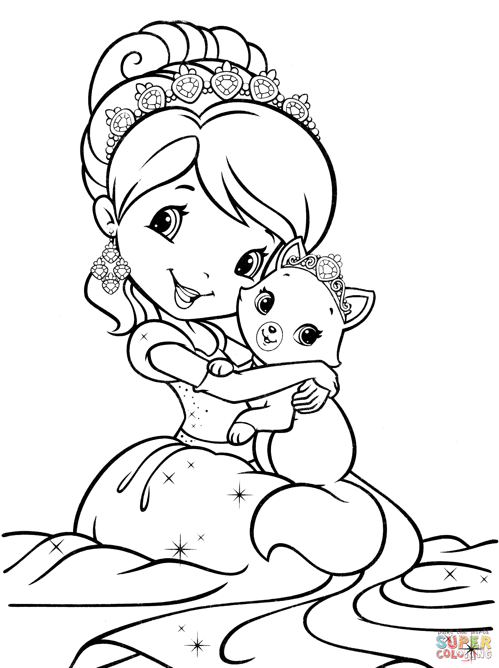 130+ Strawberry Shortcake Coloring Page for Sweet Fun 137