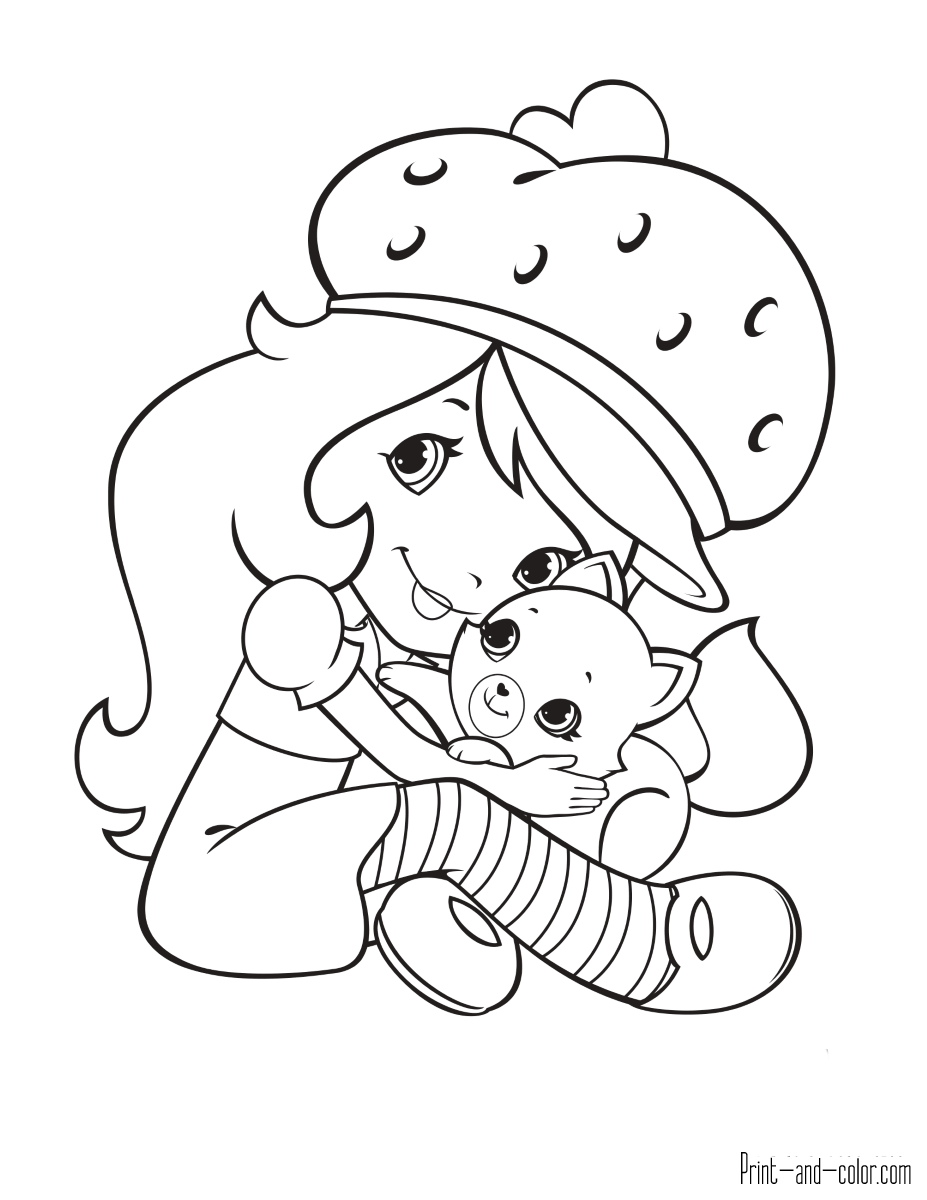 130+ Strawberry Shortcake Coloring Page for Sweet Fun 2