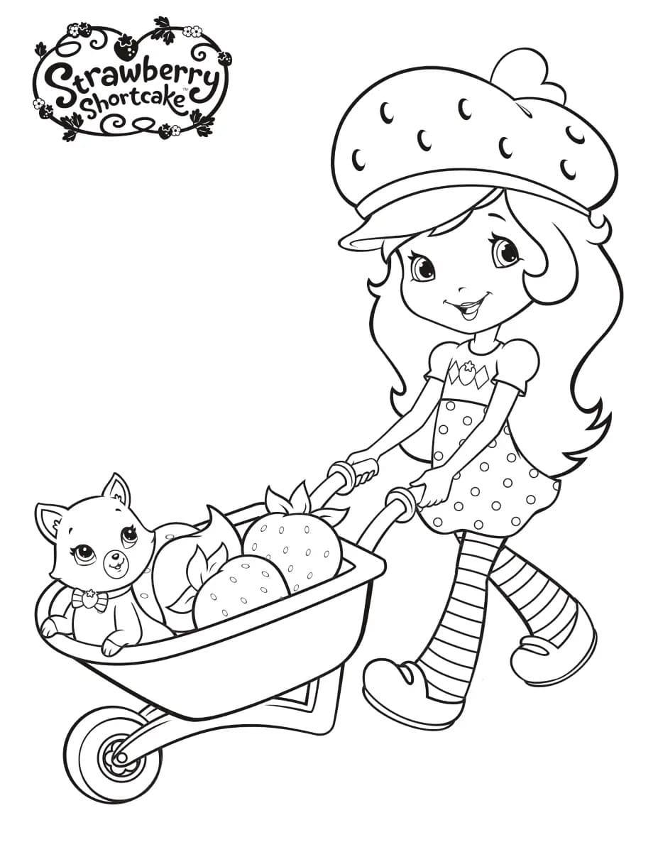 130+ Strawberry Shortcake Coloring Page for Sweet Fun 23