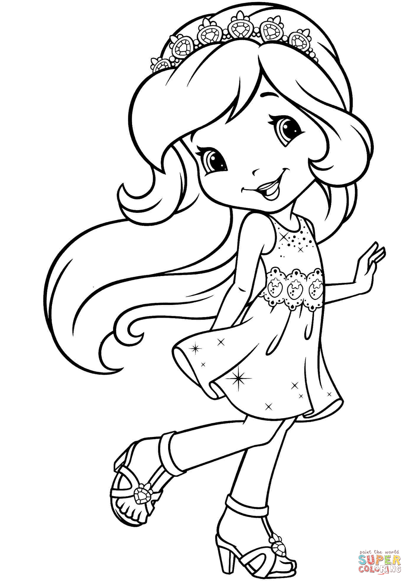 130+ Strawberry Shortcake Coloring Page for Sweet Fun 24