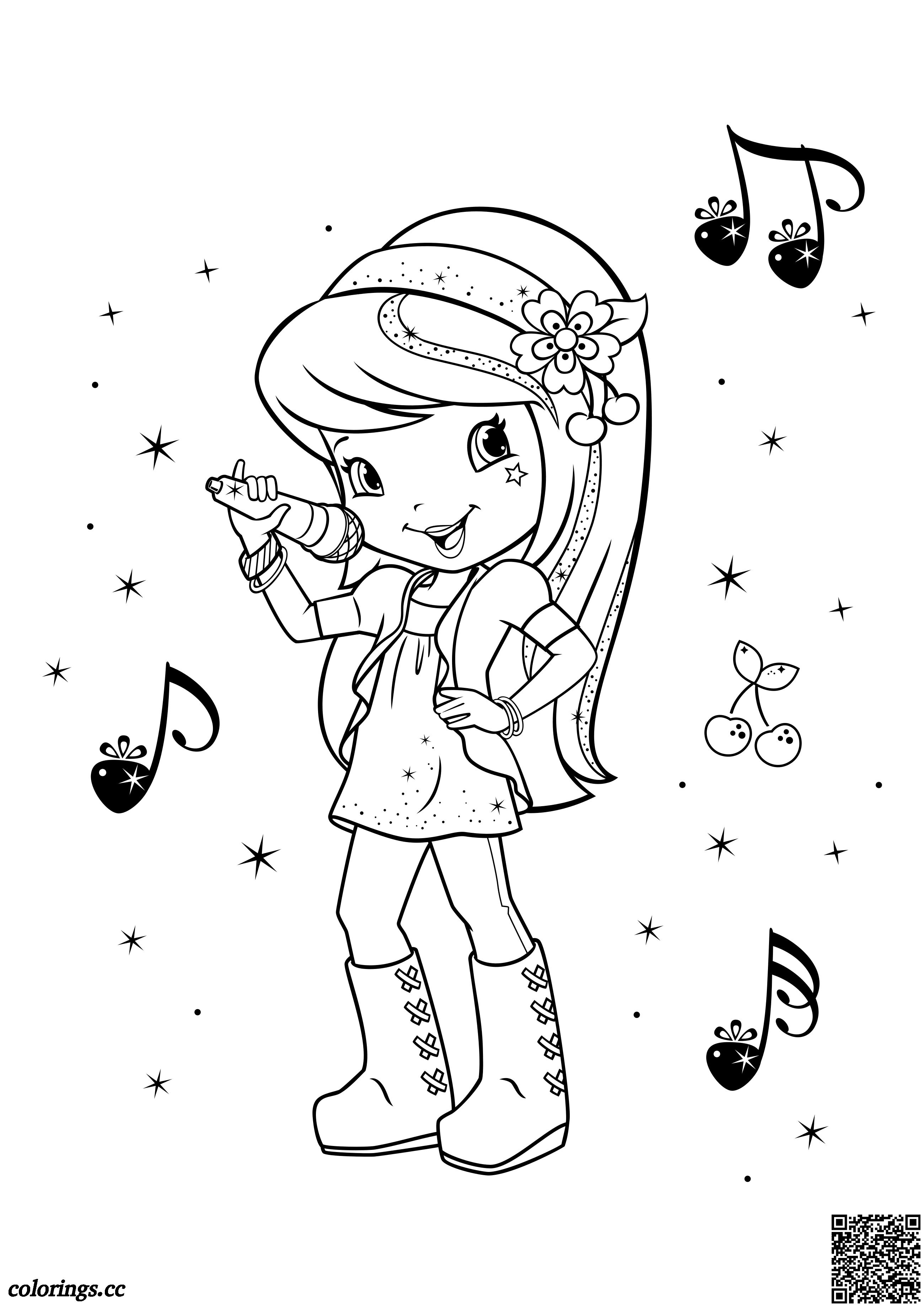 130+ Strawberry Shortcake Coloring Page for Sweet Fun 26