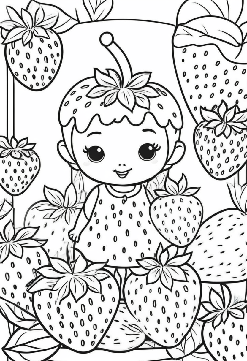 130+ Strawberry Shortcake Coloring Page for Sweet Fun 32