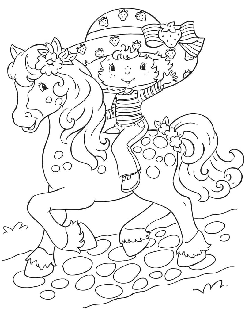 130+ Strawberry Shortcake Coloring Page for Sweet Fun 4