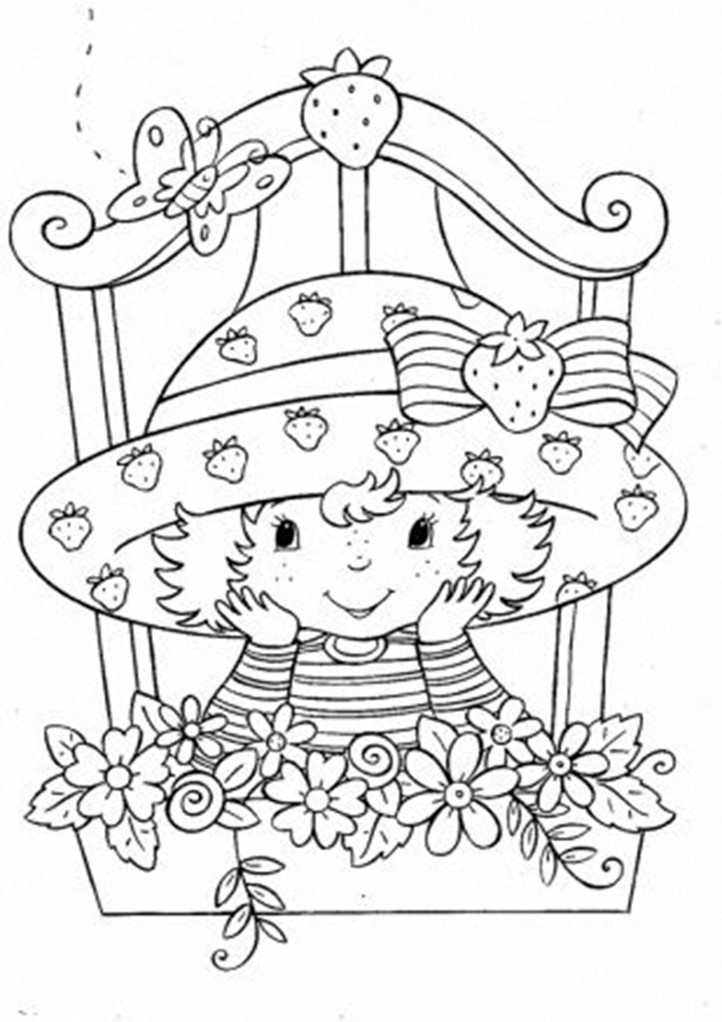 130+ Strawberry Shortcake Coloring Page for Sweet Fun 6