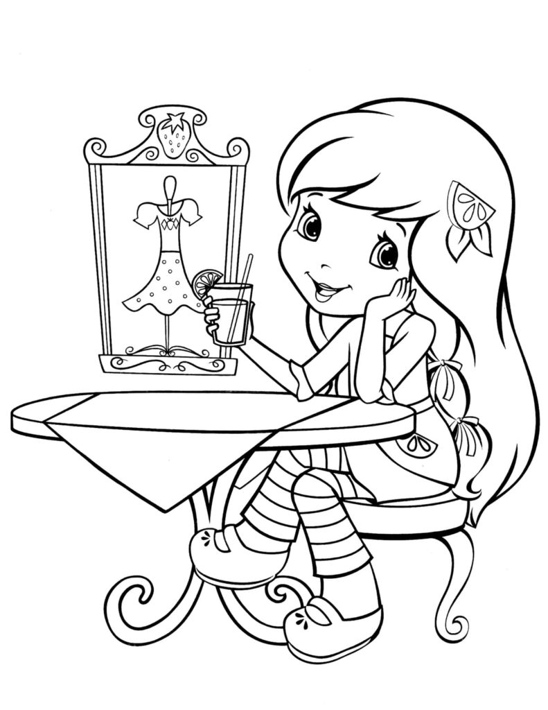 130+ Strawberry Shortcake Coloring Page for Sweet Fun 61