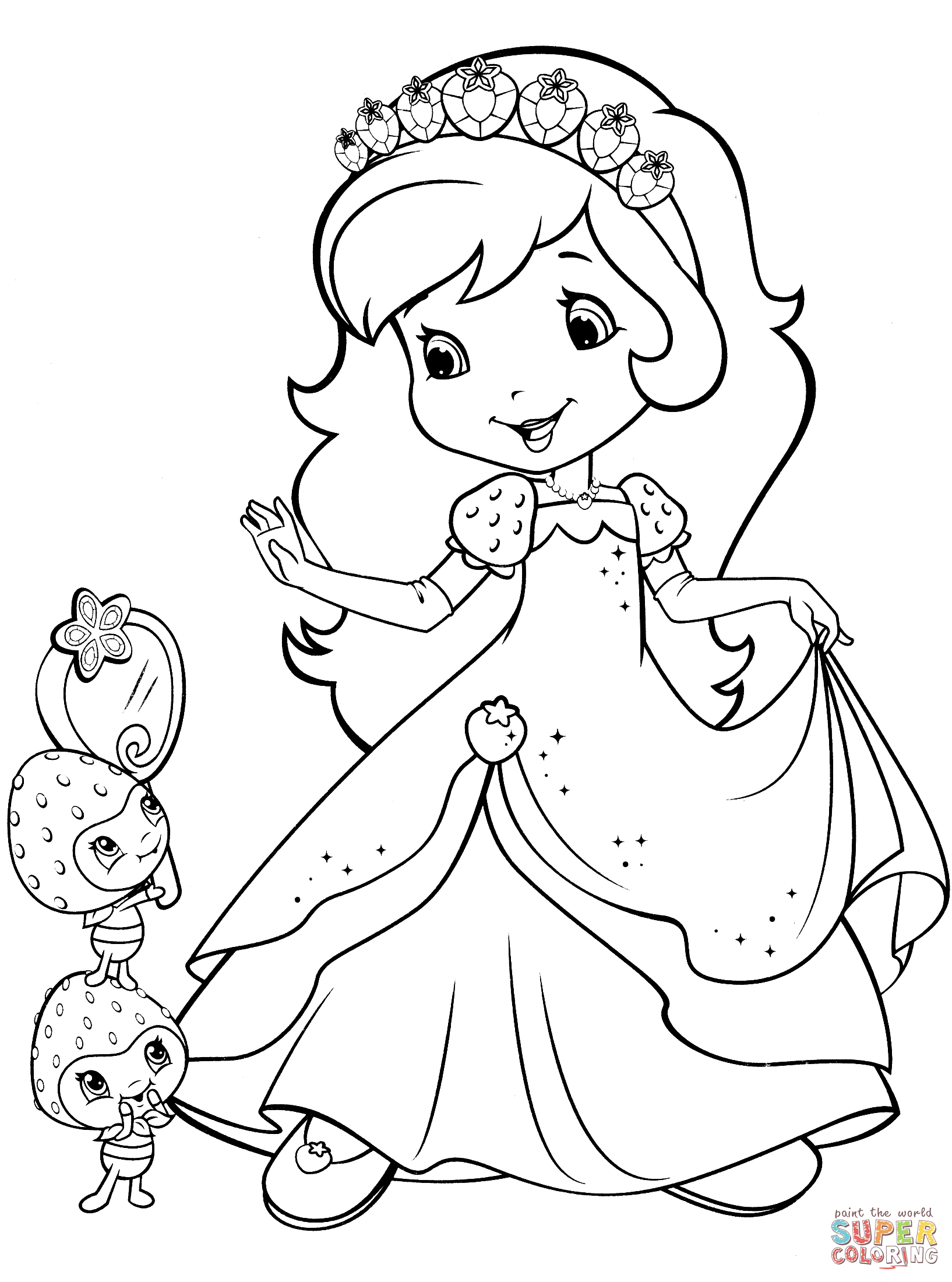 130+ Strawberry Shortcake Coloring Page for Sweet Fun 7