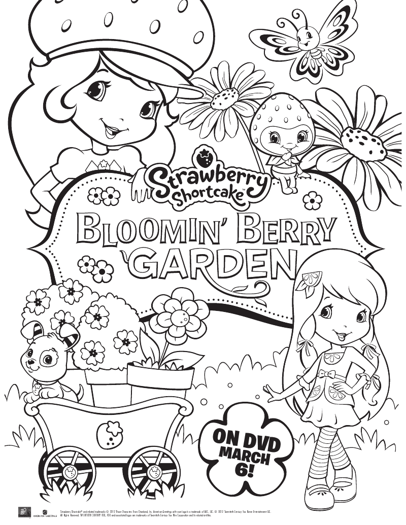 130+ Strawberry Shortcake Coloring Page for Sweet Fun 9