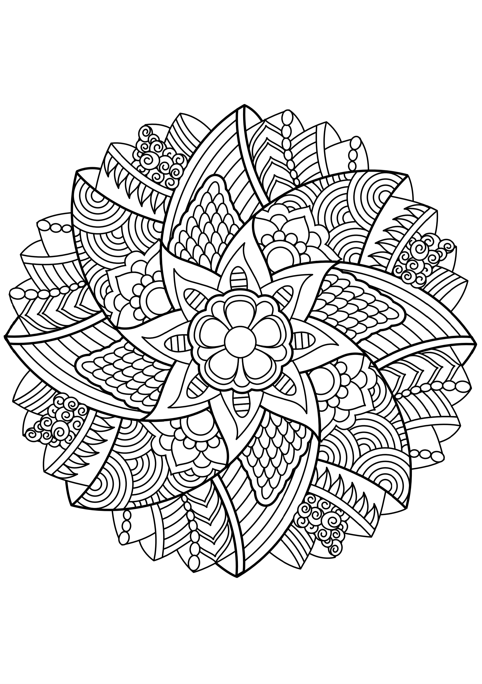 132 Mandala Coloring Pages FREE Printable 120