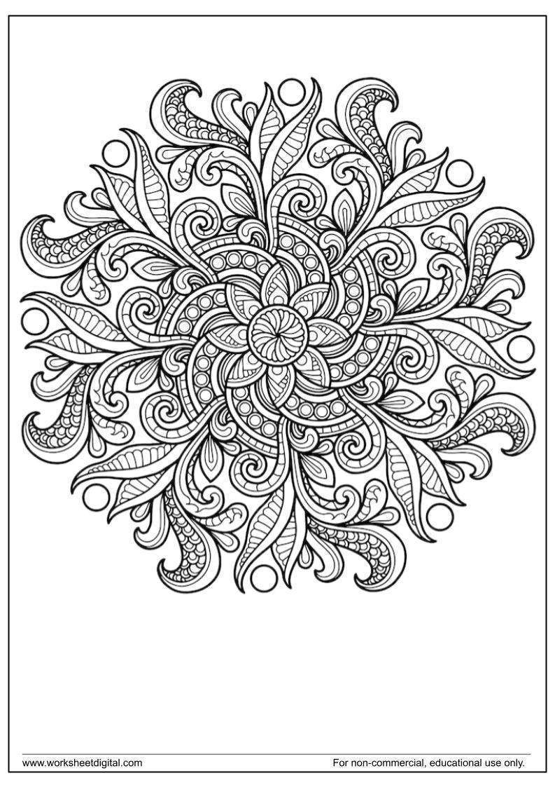 132 Mandala Coloring Pages FREE Printable 18