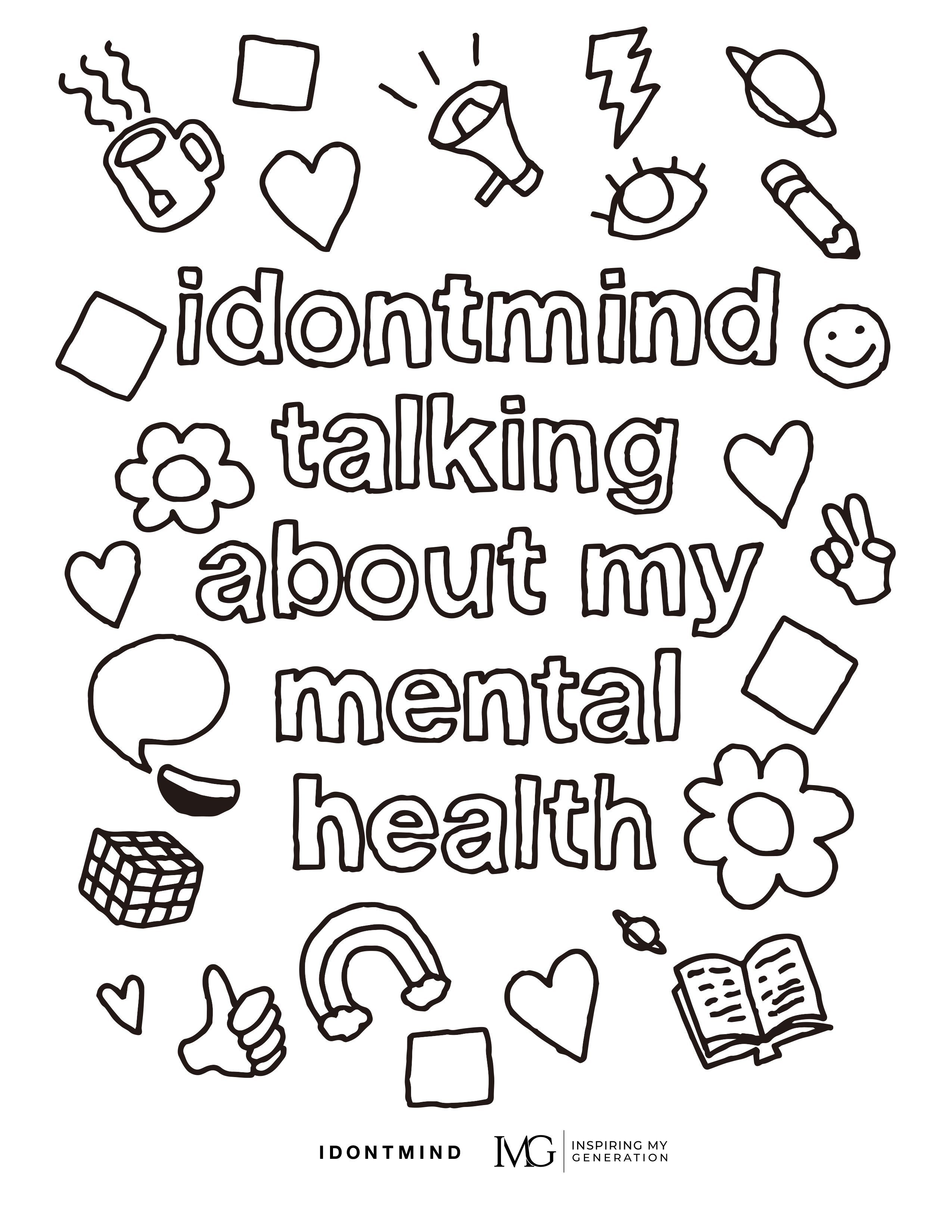 133+ Depression Mental Health Coloring Pages Printable 117