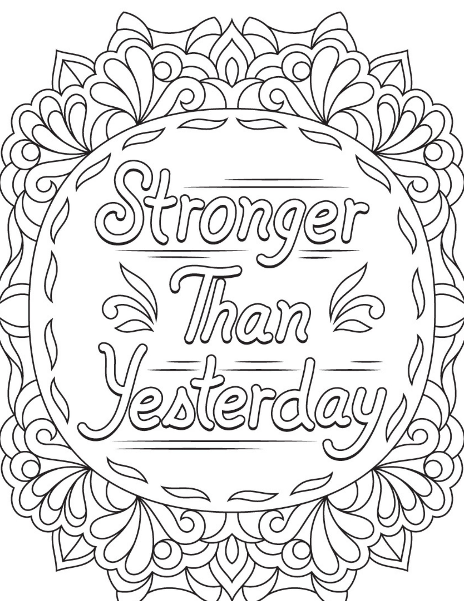 133+ Depression Mental Health Coloring Pages Printable 69