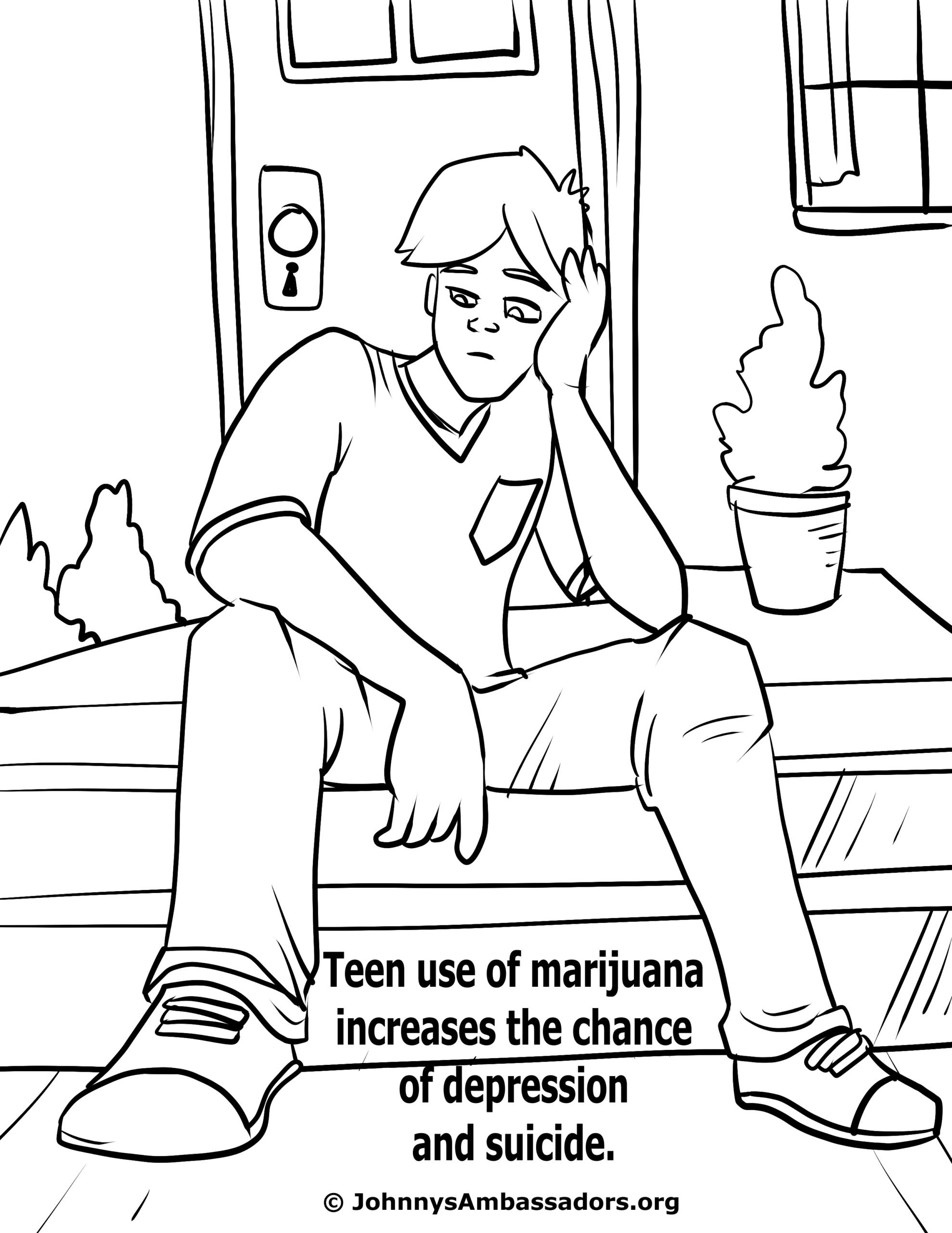 133+ Depression Mental Health Coloring Pages Printable 95