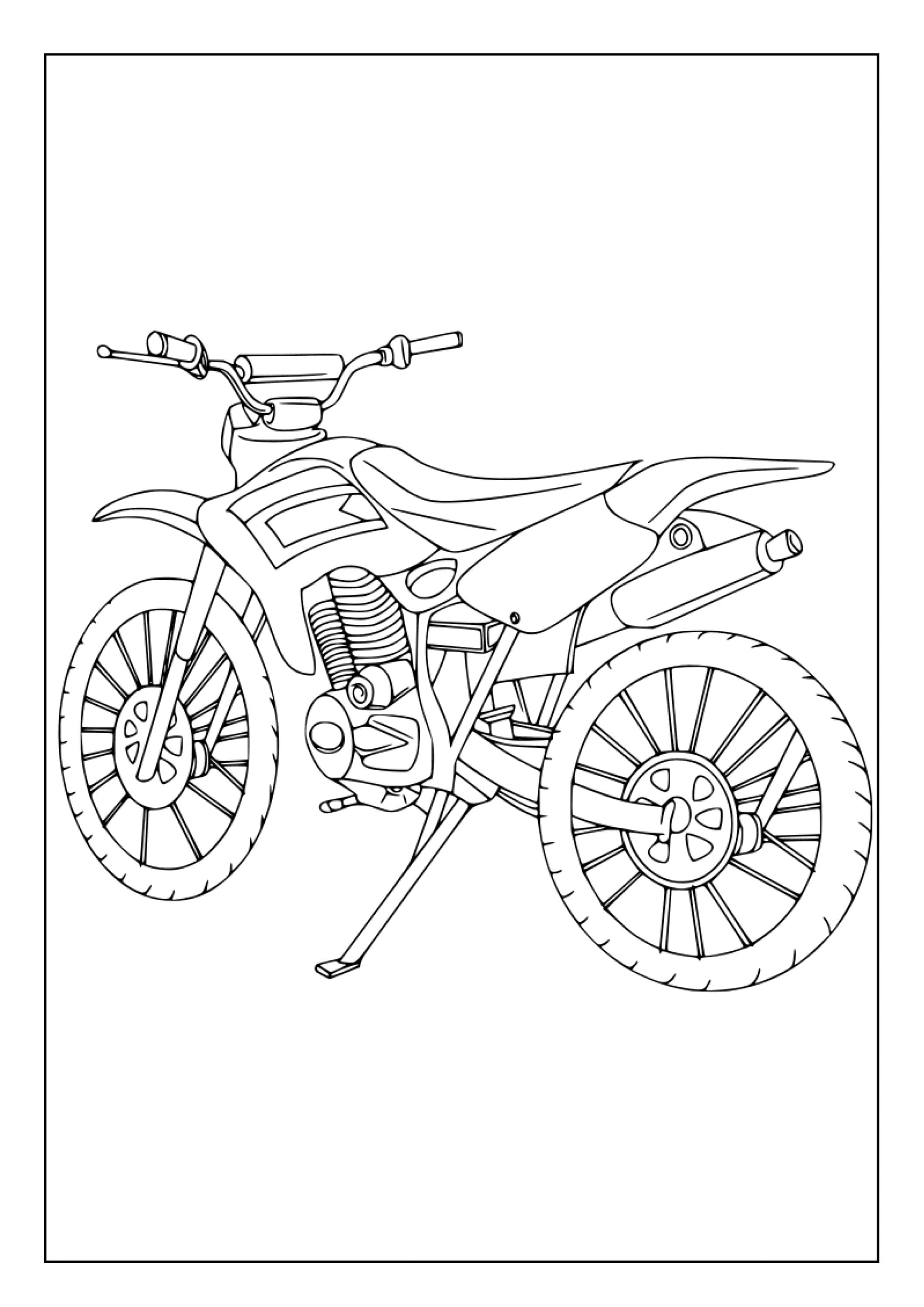 133 Dirt Bike Coloring Pages: Rev Up Your Creativity 19