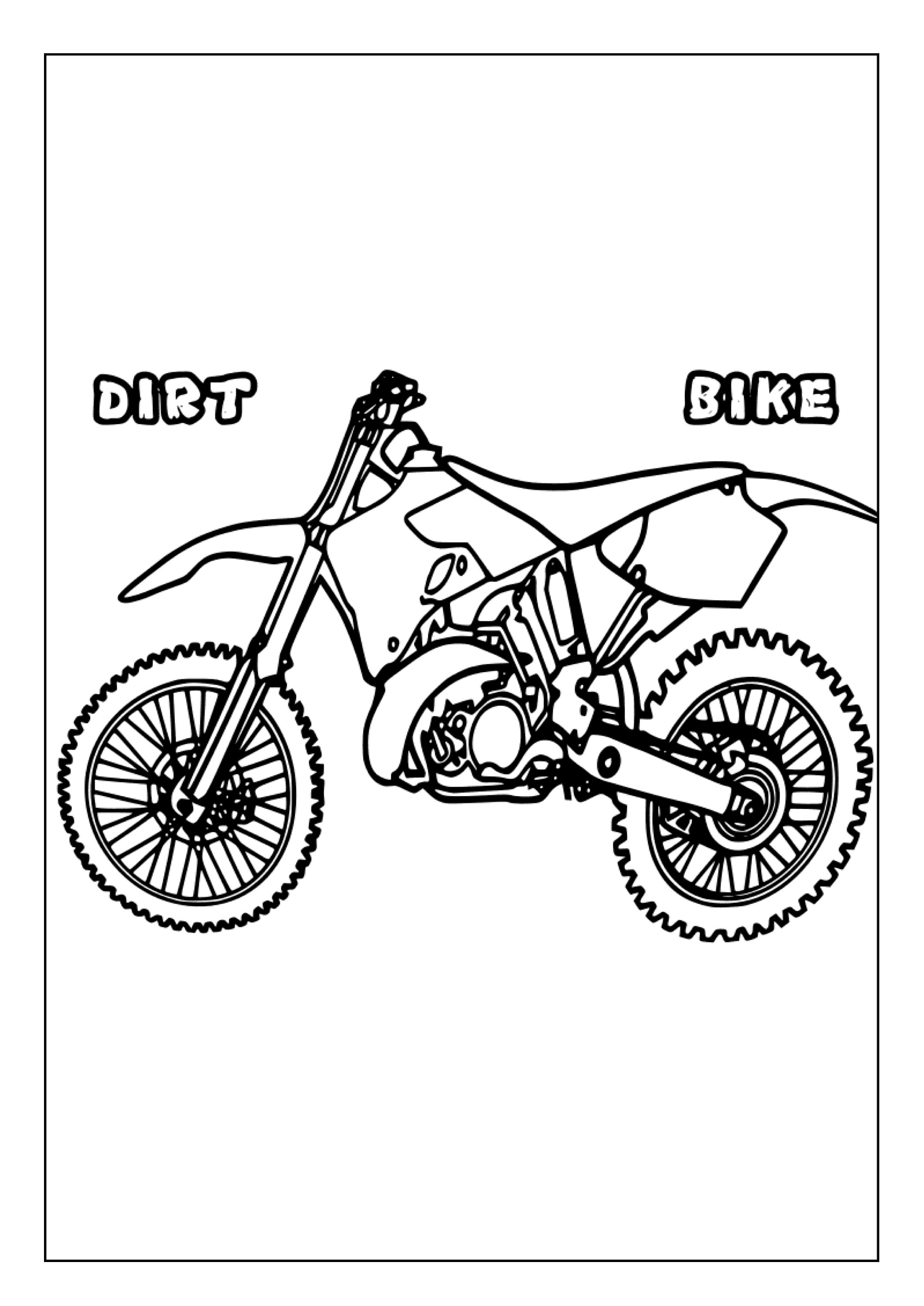 133 Dirt Bike Coloring Pages: Rev Up Your Creativity 27