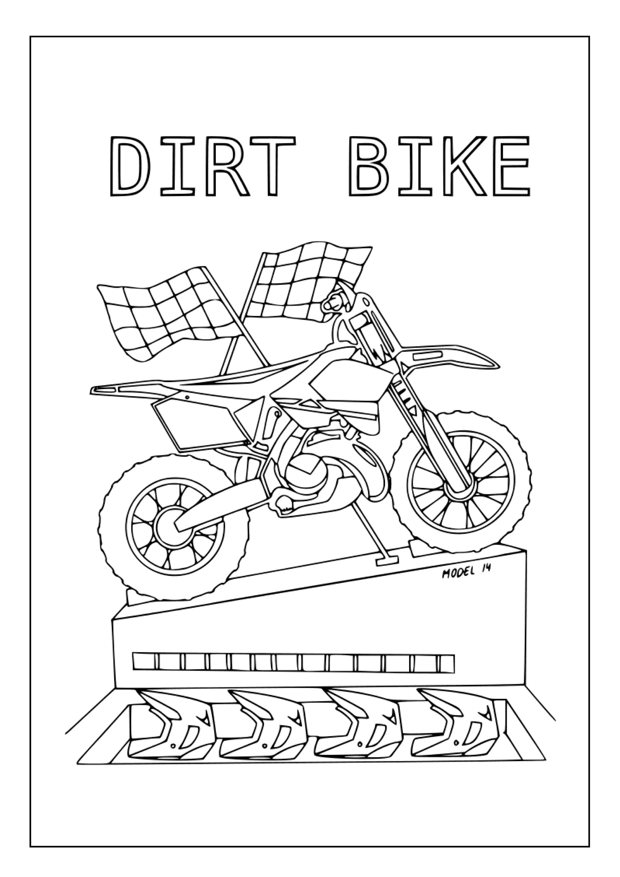 133 Dirt Bike Coloring Pages: Rev Up Your Creativity 36