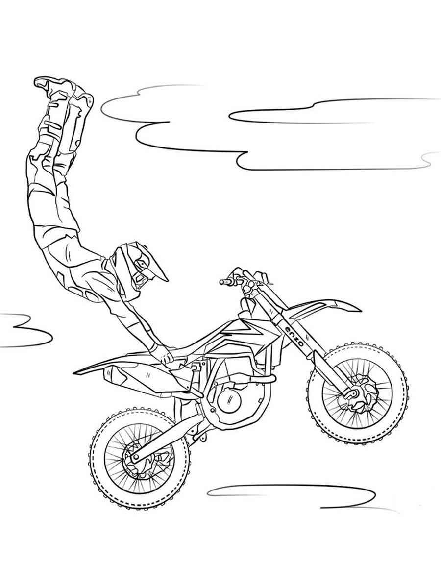 133 Dirt Bike Coloring Pages: Rev Up Your Creativity 48