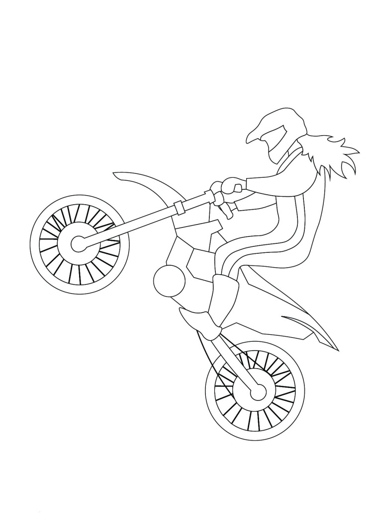 133 Dirt Bike Coloring Pages: Rev Up Your Creativity 7