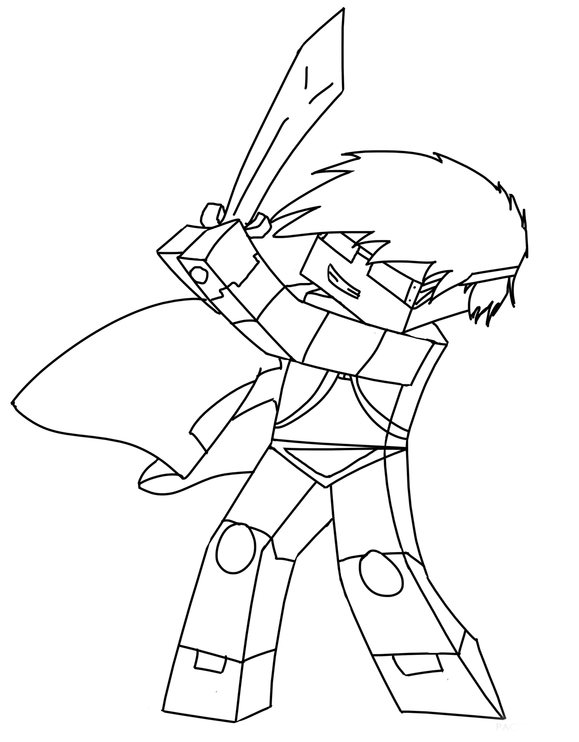 133+ Mikey and JJ Minecraft Coloring Pages Printable 118