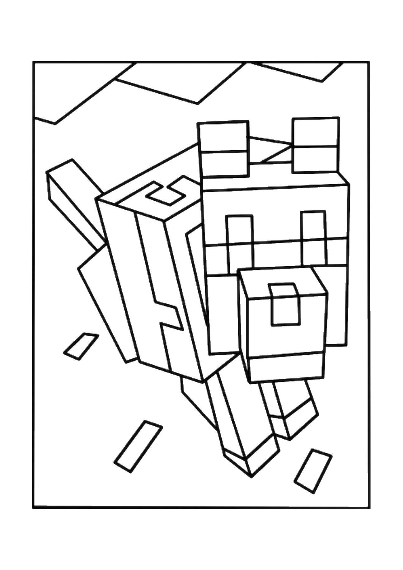 133+ Mikey and JJ Minecraft Coloring Pages Printable 129