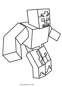 133+ Mikey and JJ Minecraft Coloring Pages Printable 8