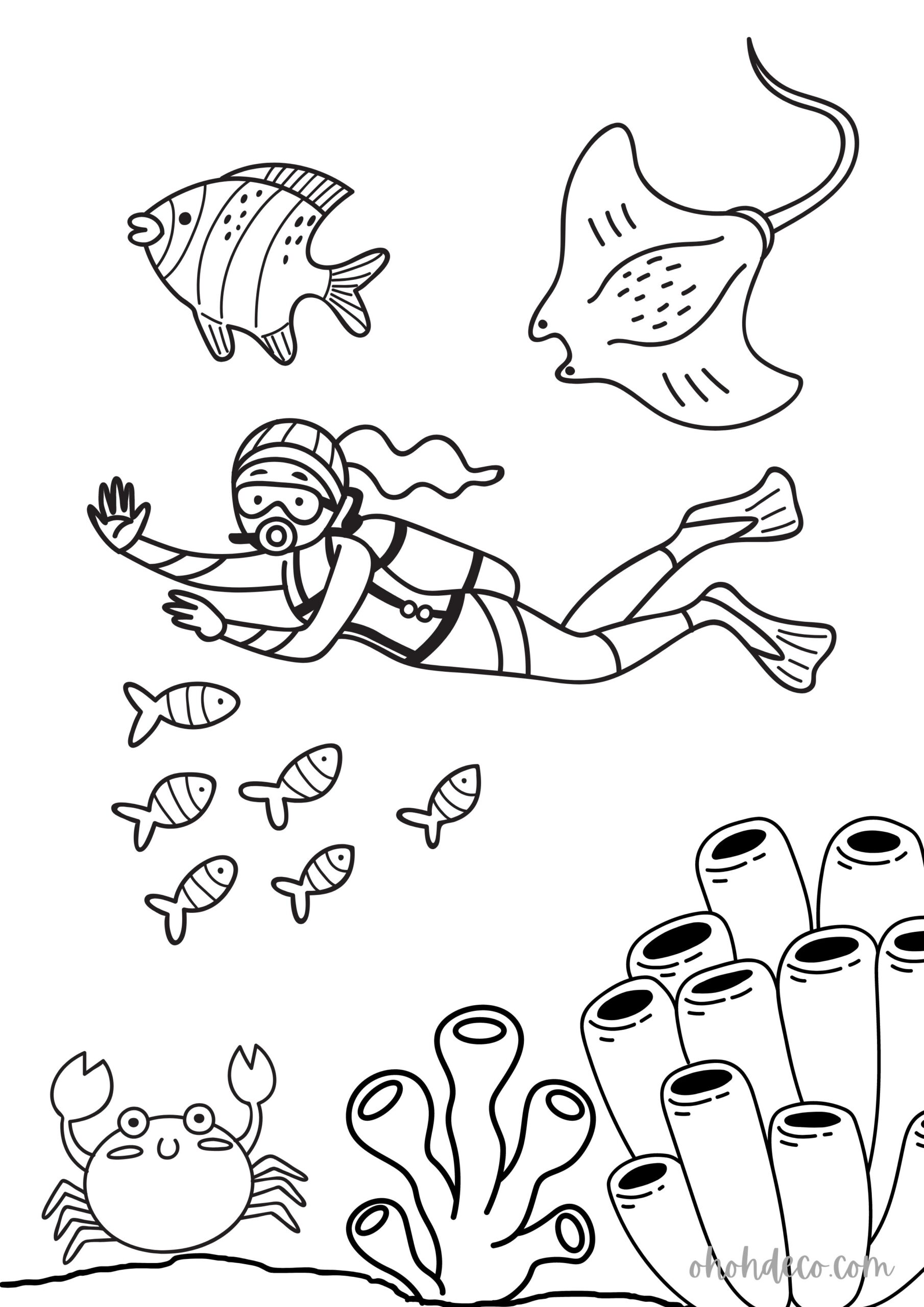 133 Sun and Sand Coloring Pages Free Printable 102