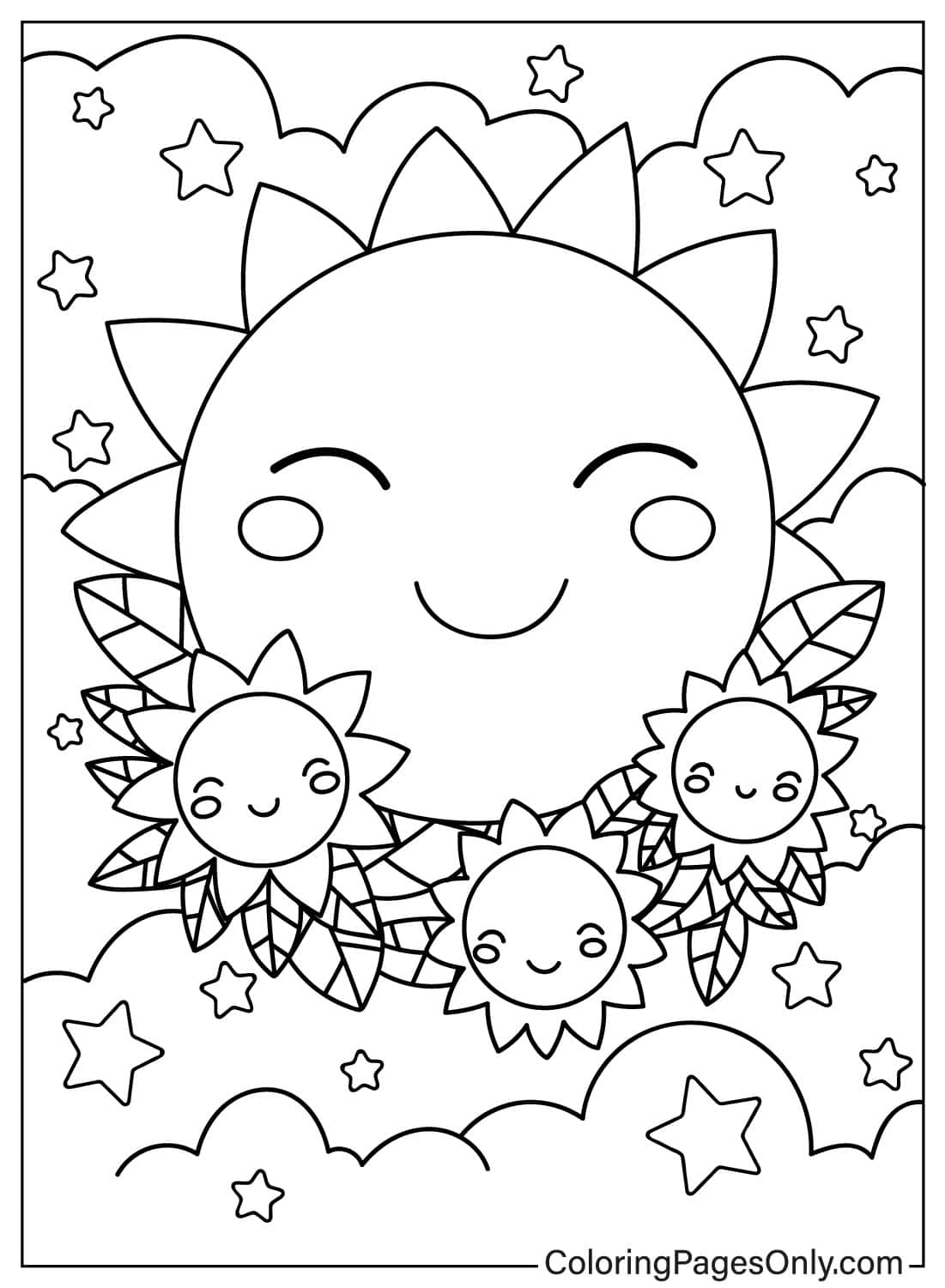 133 Sun and Sand Coloring Pages Free Printable 114