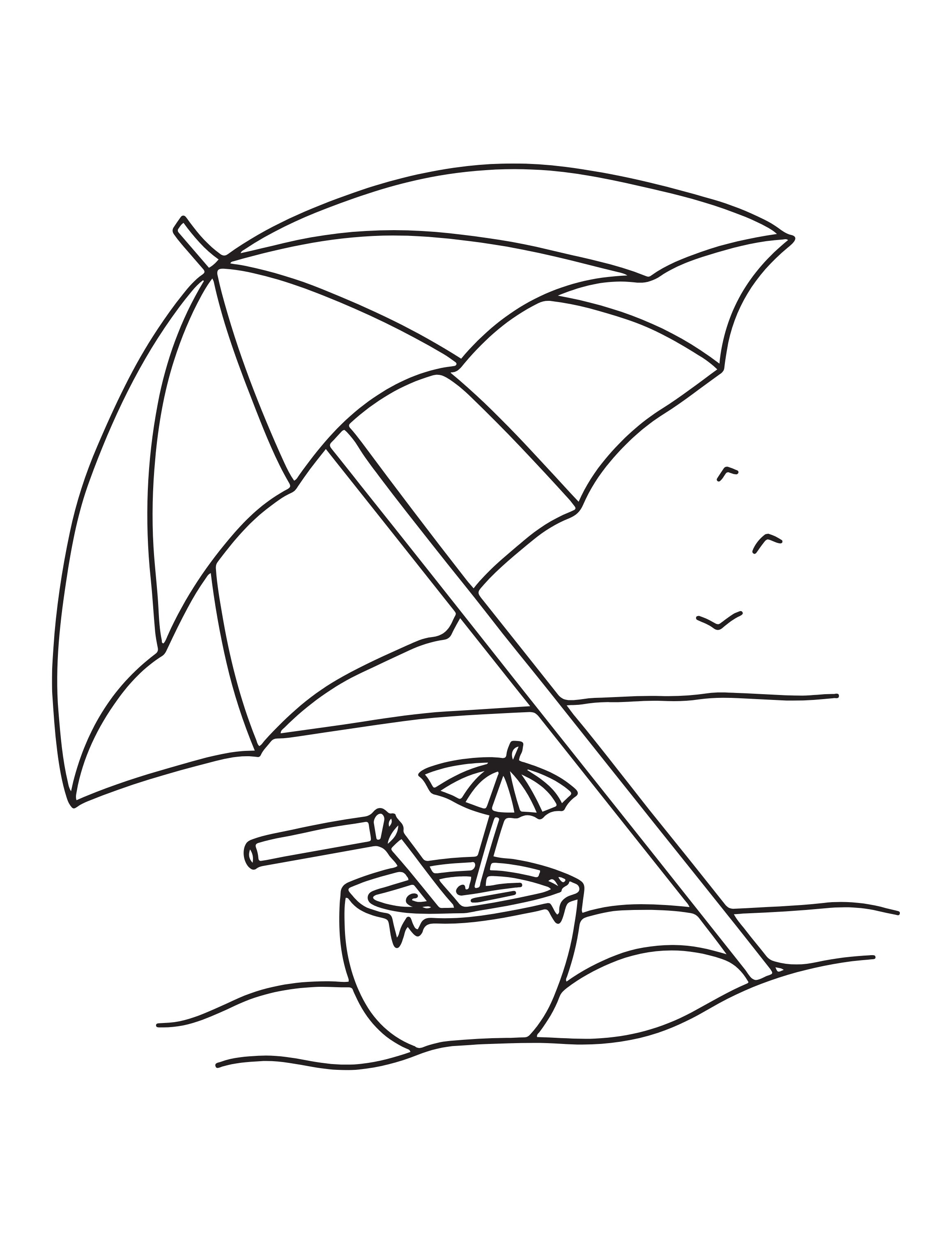 133 Sun and Sand Coloring Pages Free Printable 119