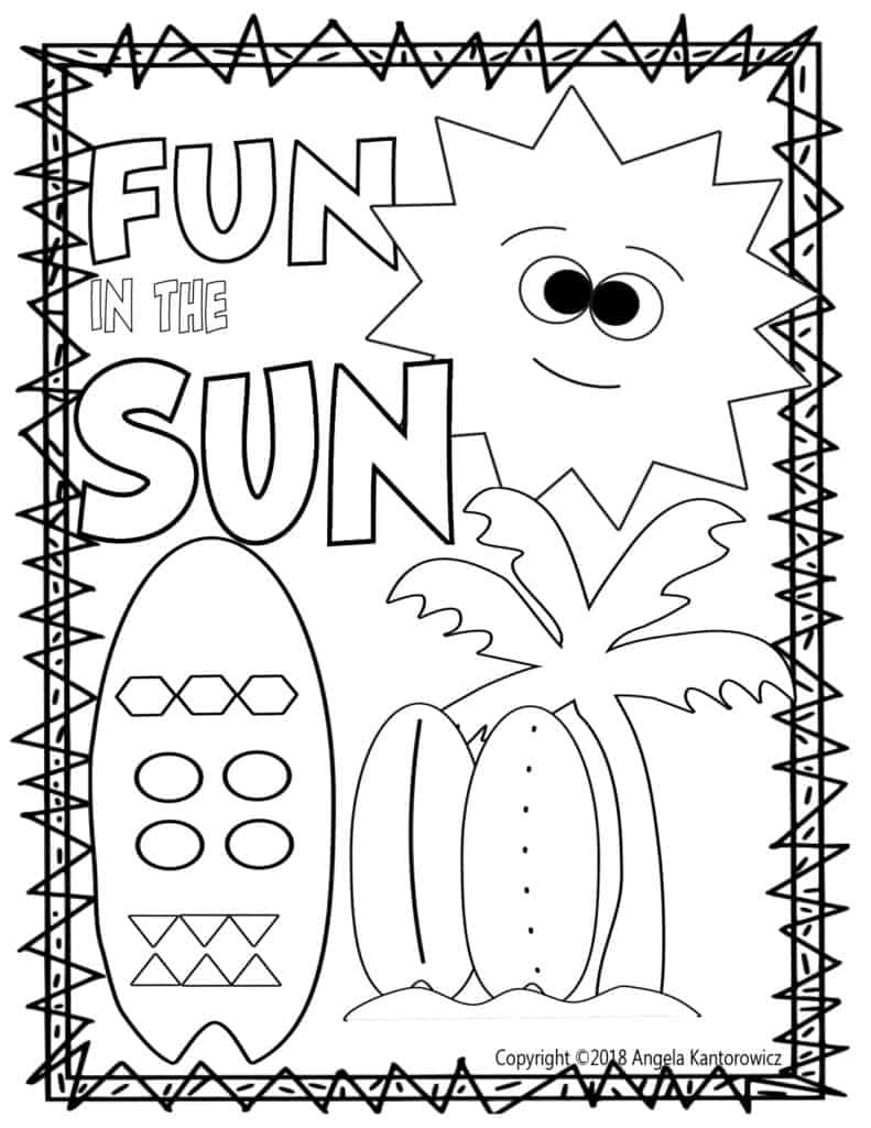 133 Sun and Sand Coloring Pages Free Printable 12