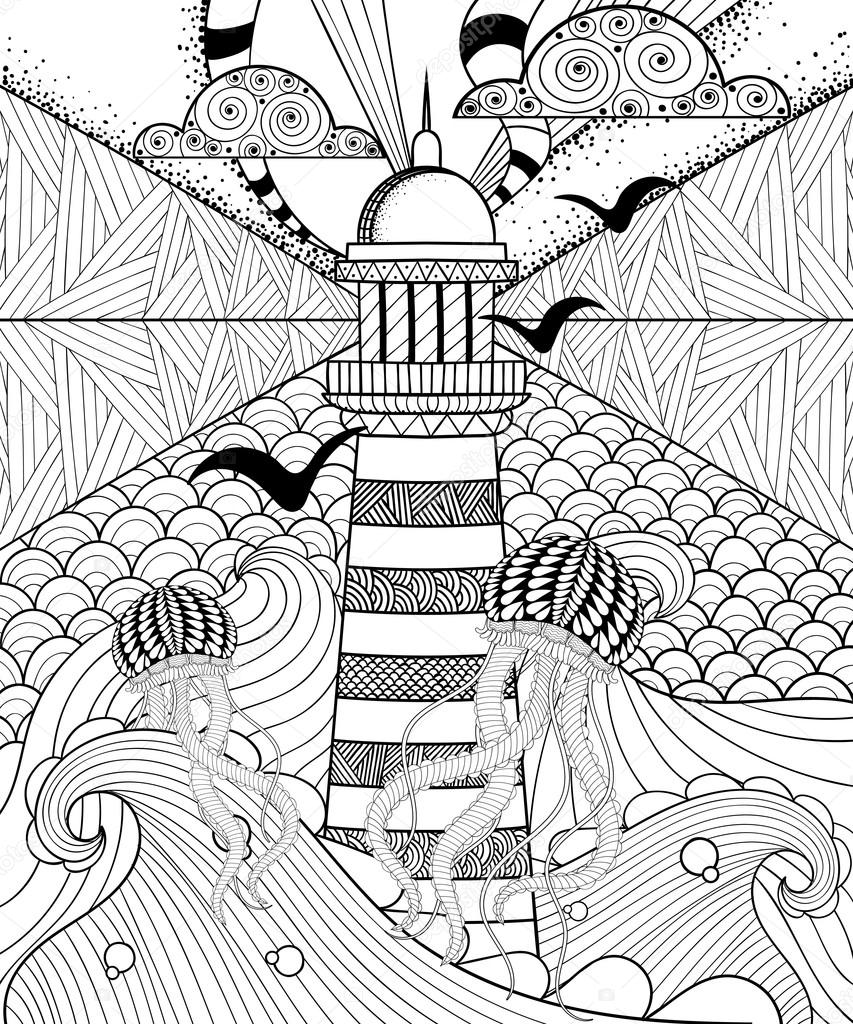 133 Sun and Sand Coloring Pages Free Printable 122