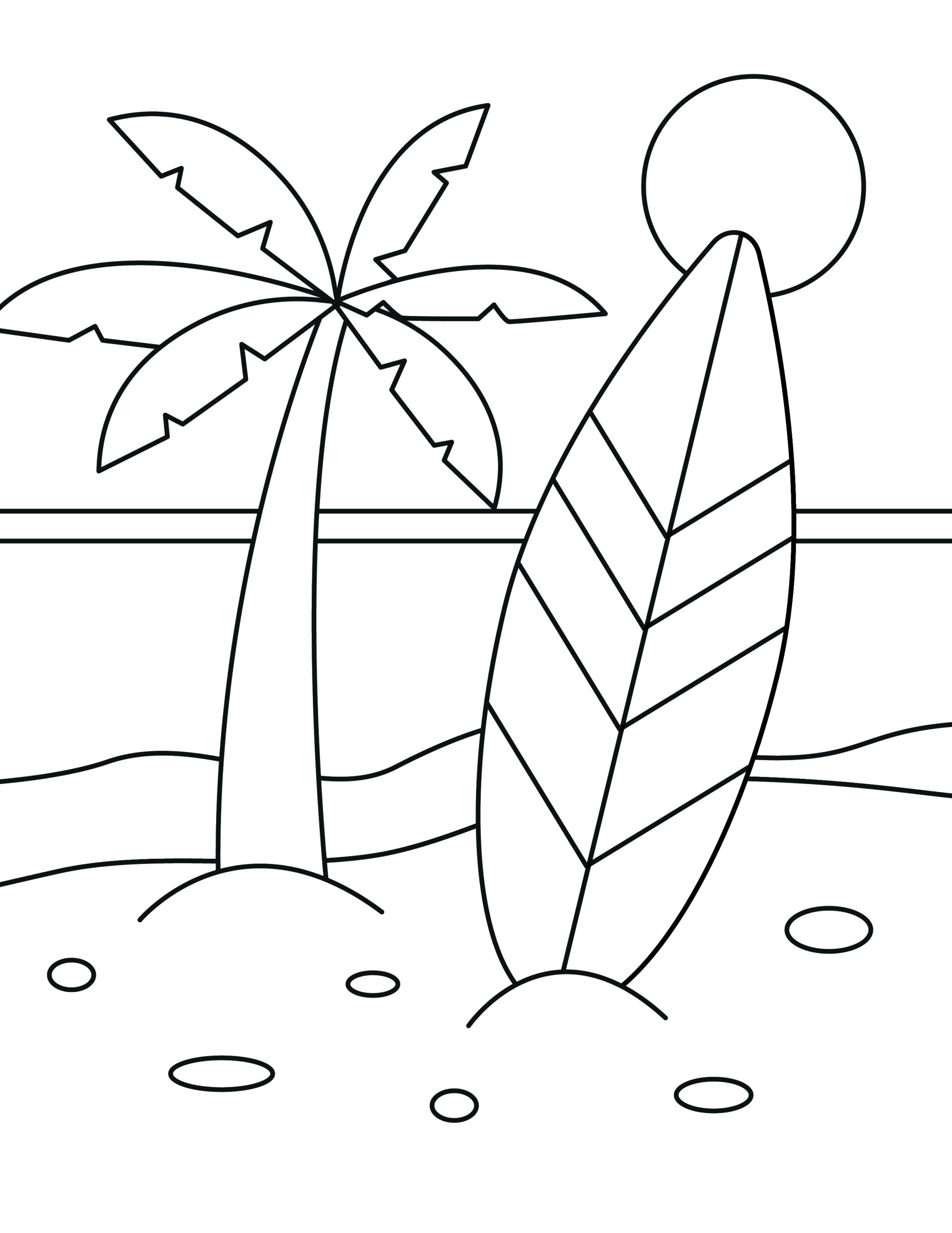 133 Sun and Sand Coloring Pages Free Printable 17