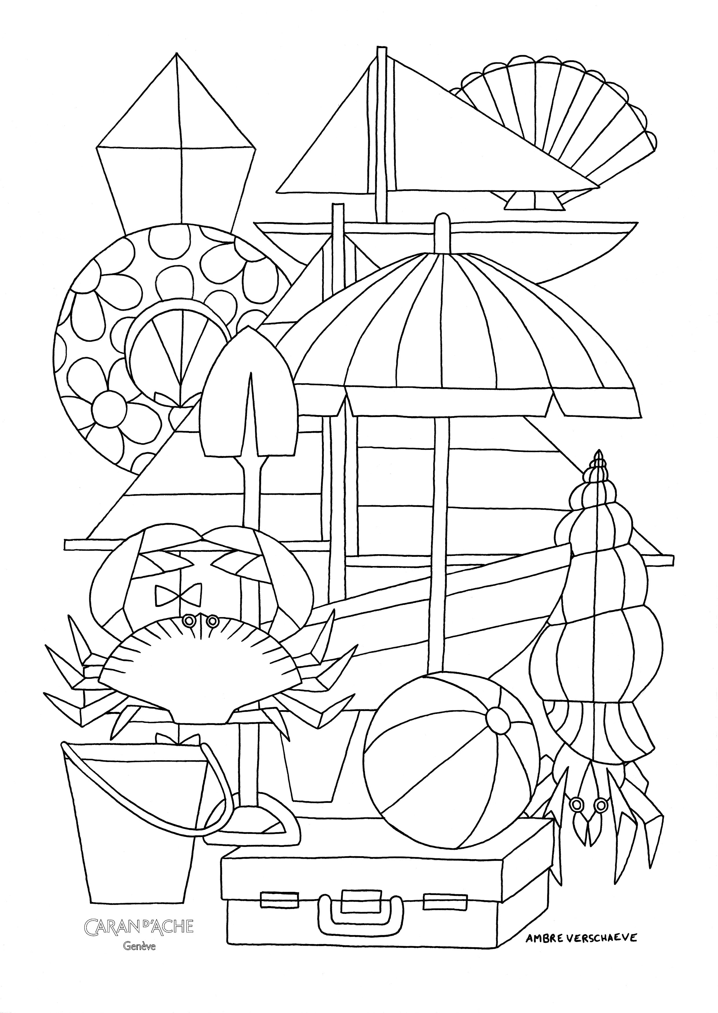 133 Sun and Sand Coloring Pages Free Printable 18