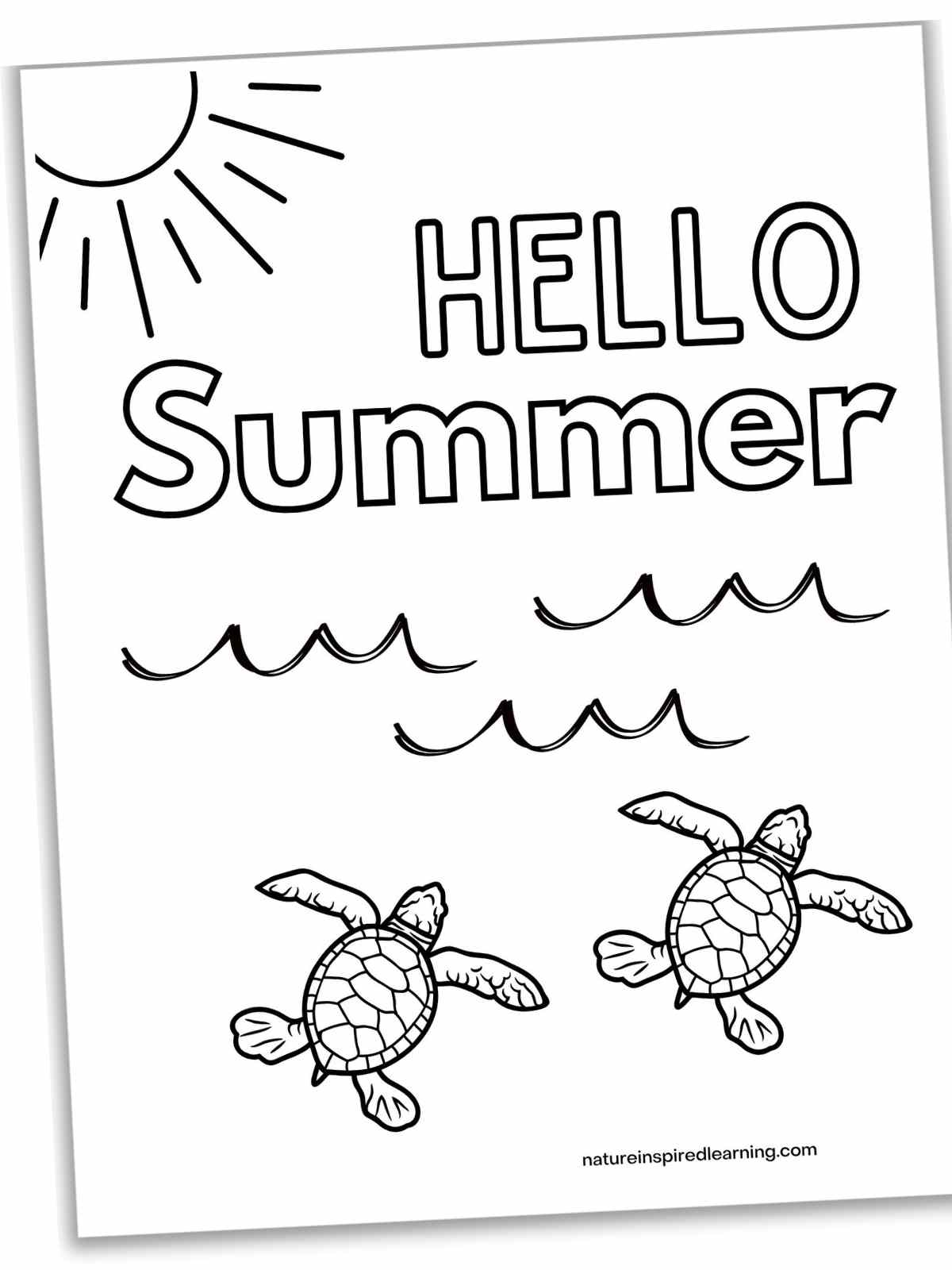 133 Sun and Sand Coloring Pages Free Printable 45