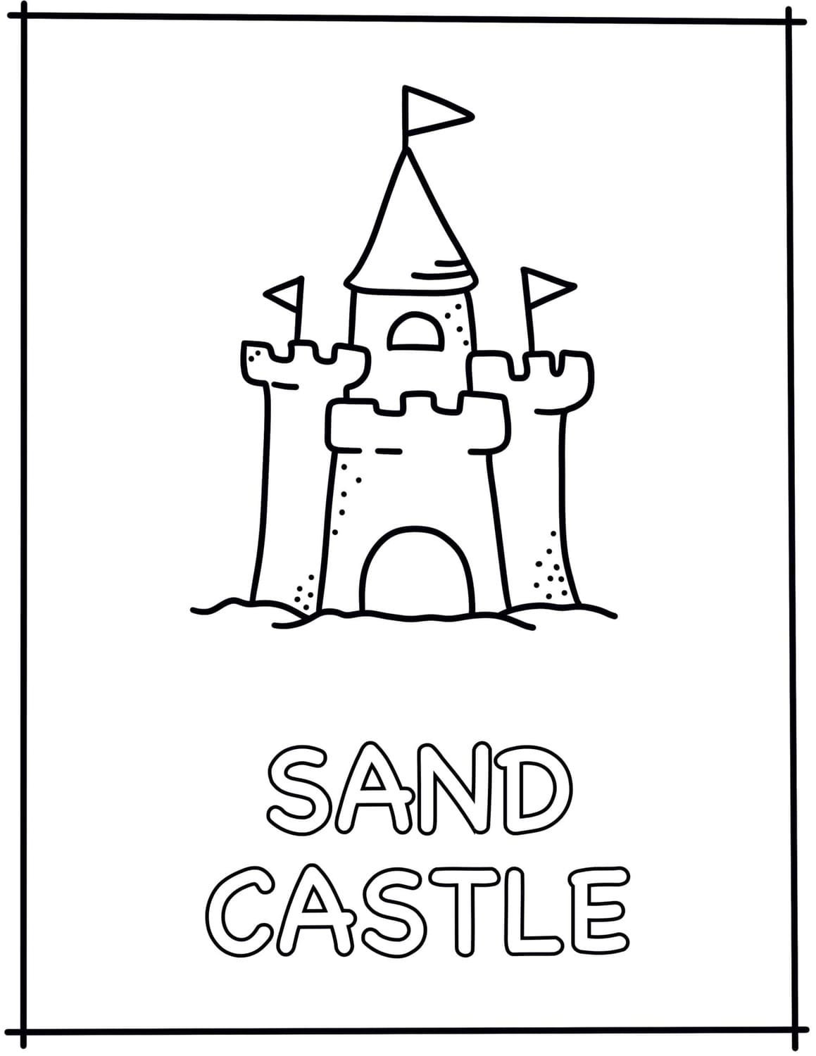 133 Sun and Sand Coloring Pages Free Printable 63