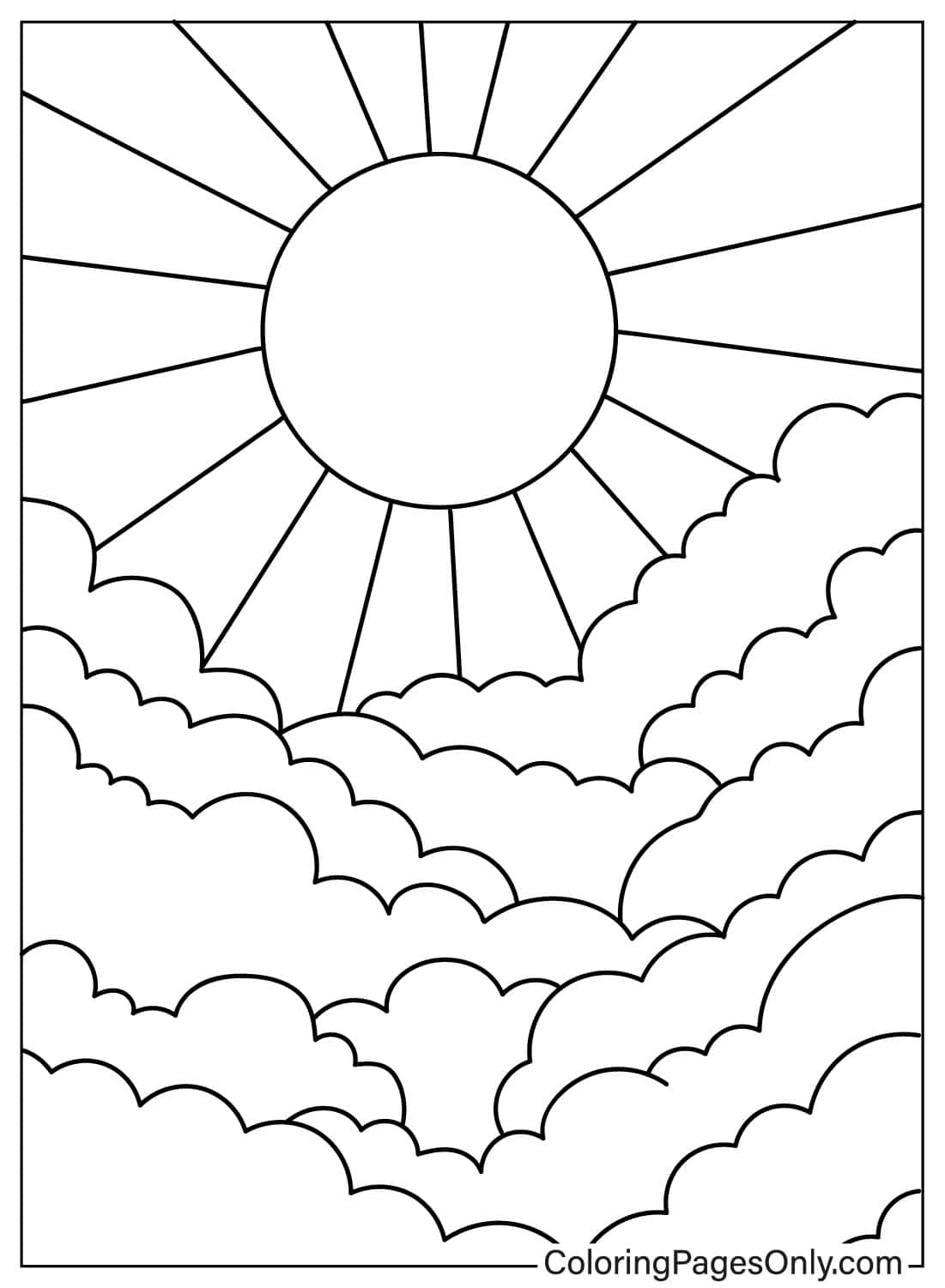 133 Sun and Sand Coloring Pages Free Printable 66