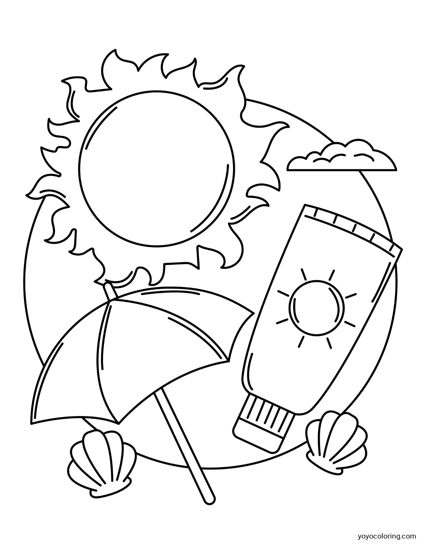 133 Sun and Sand Coloring Pages Free Printable 91