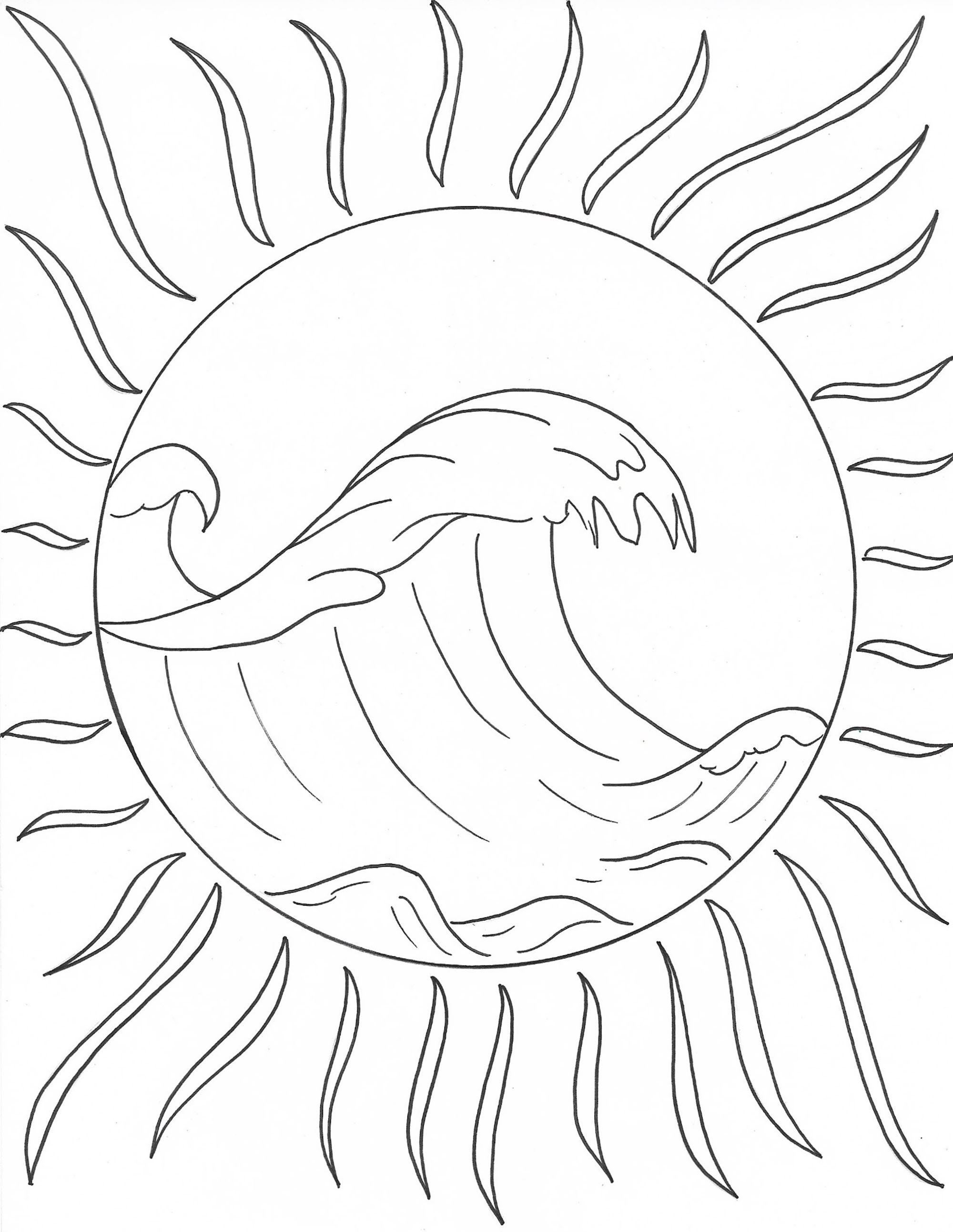 140+ Sun Coloring Page Designs 112