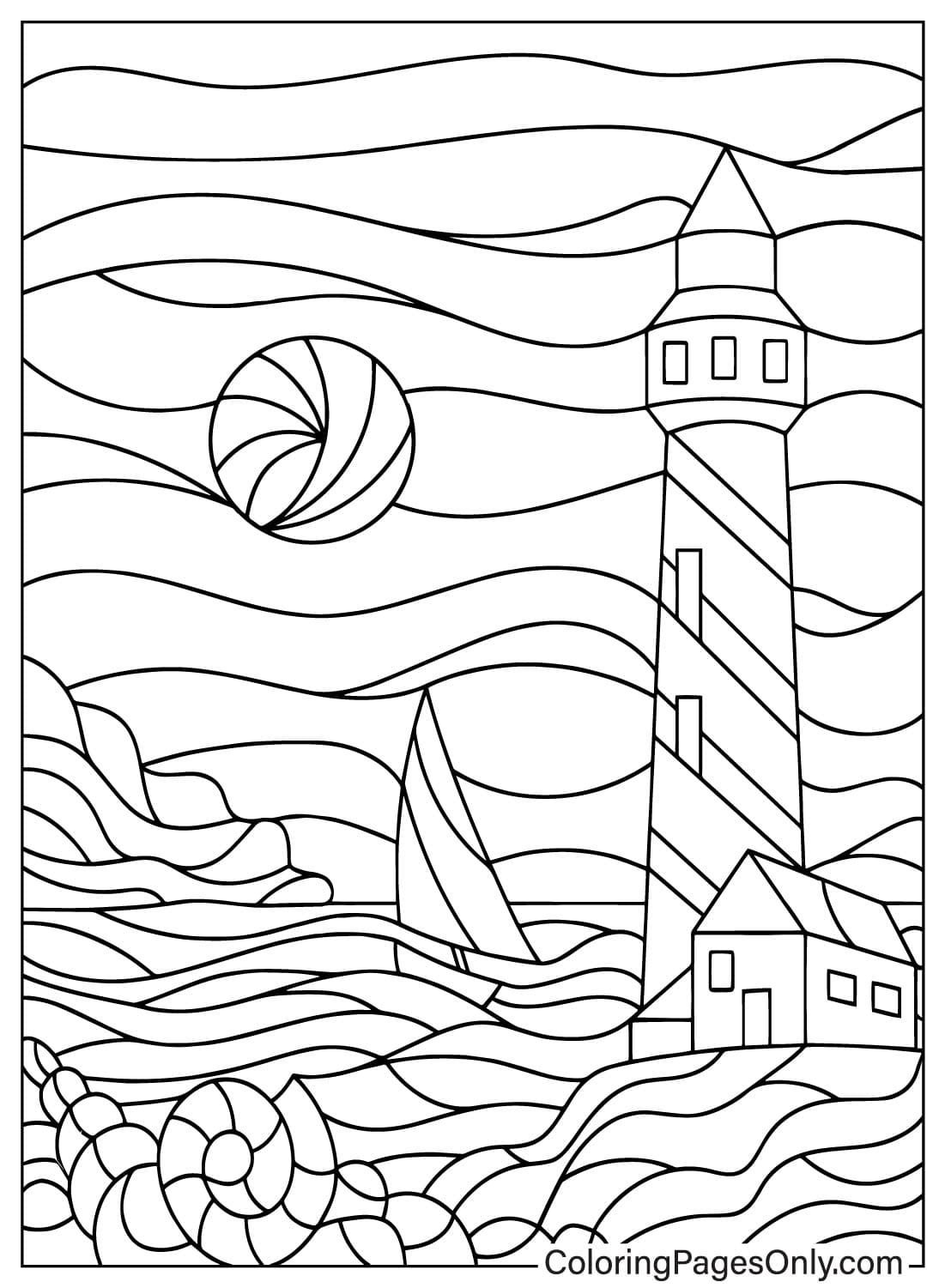 140+ Sun Coloring Page Designs 12