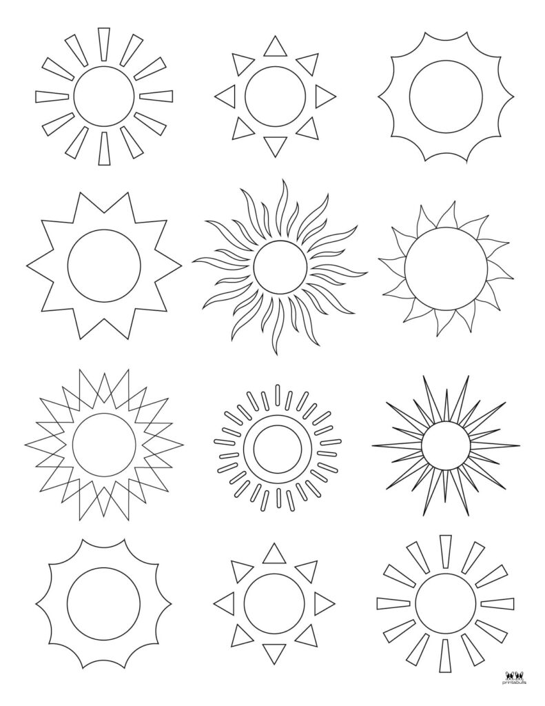 140+ Sun Coloring Page Designs 123