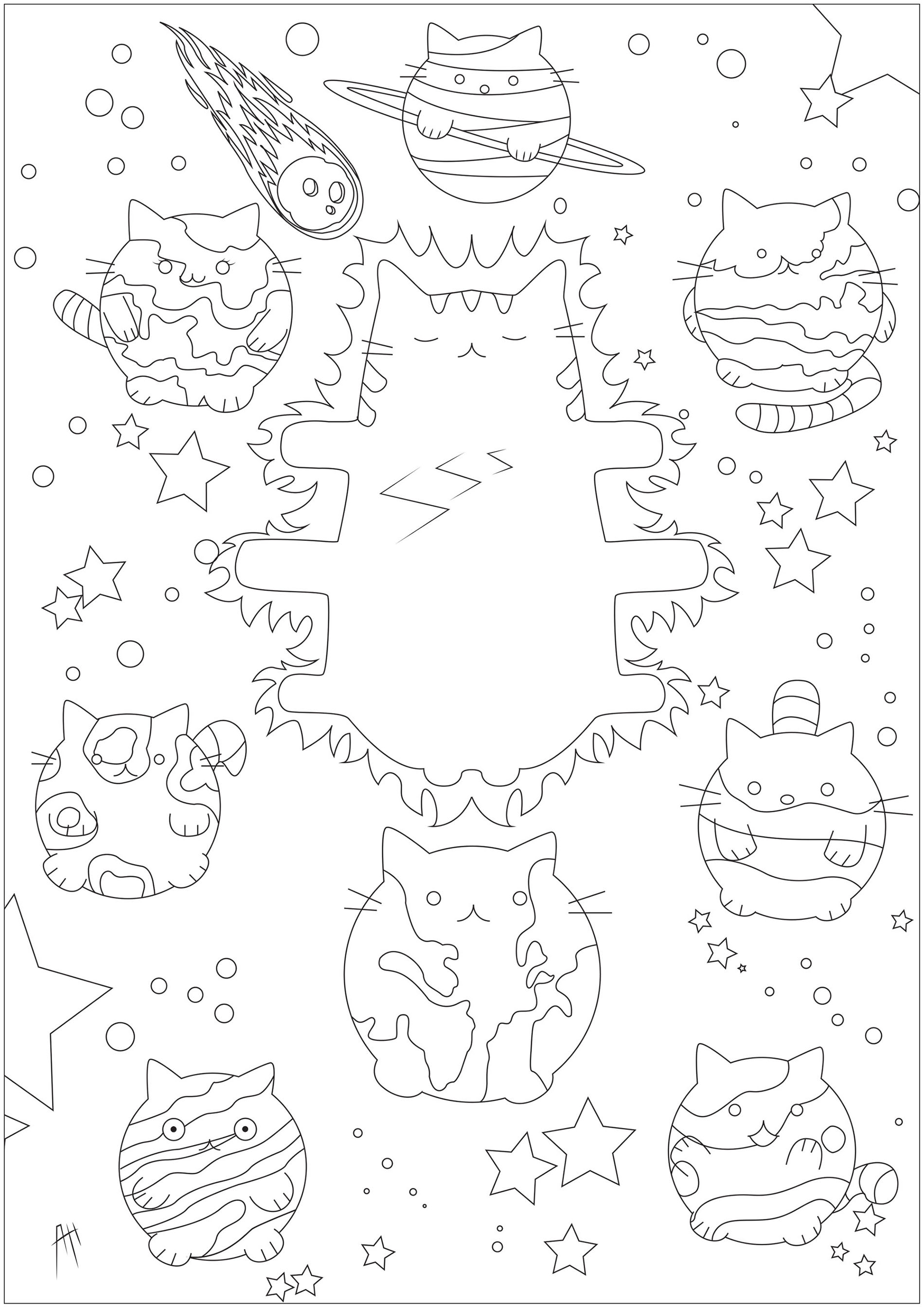 140+ Sun Coloring Page Designs 131