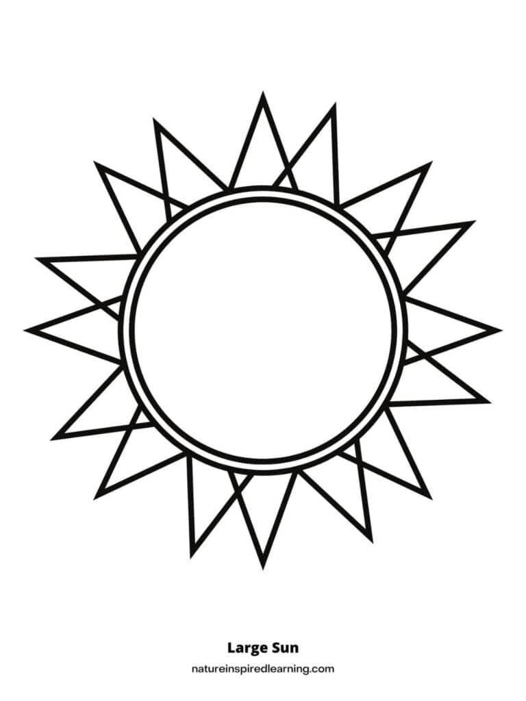 140+ Sun Coloring Page Designs 4