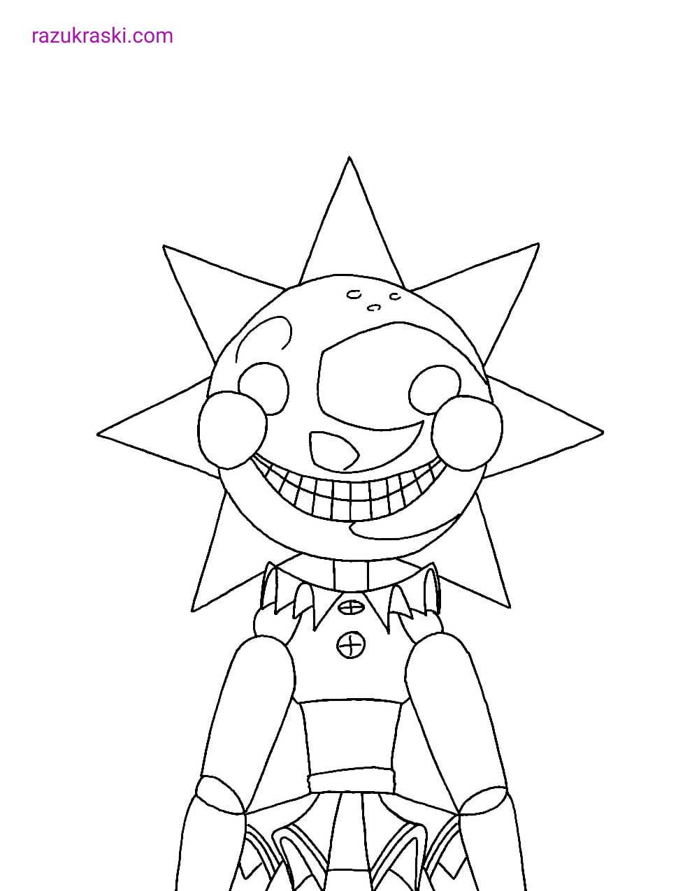 140+ Sun Coloring Page Designs 5