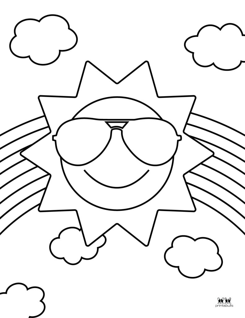 140+ Sun Coloring Page Designs 50