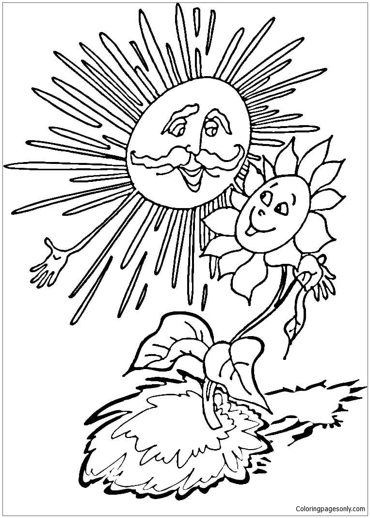 140+ Sun Coloring Page Designs 68