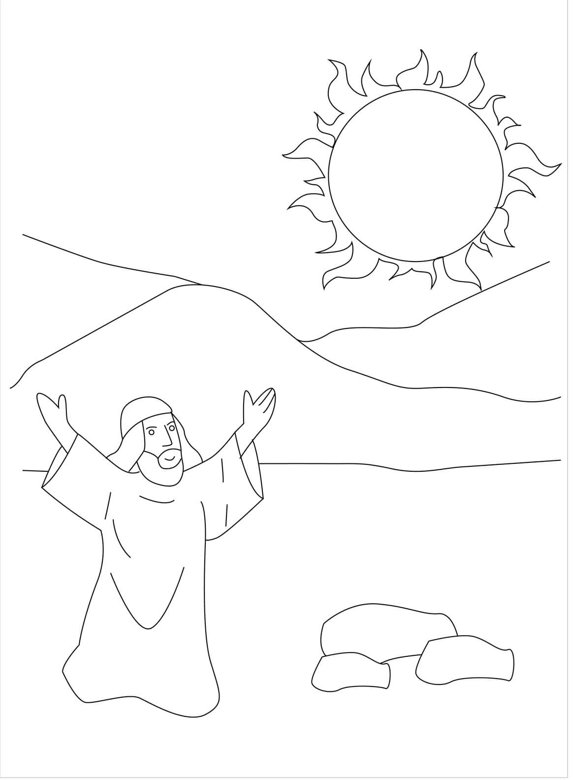 140+ Sun Coloring Page Designs 7