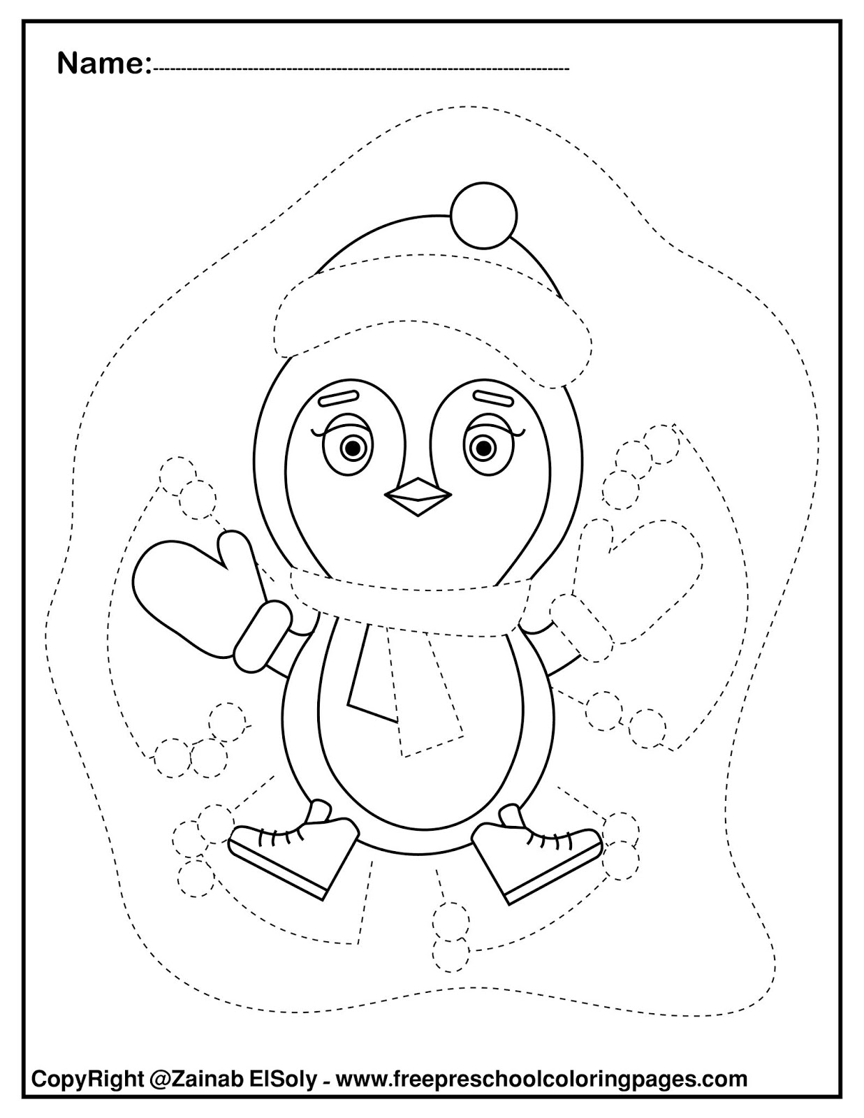 146 Printable Trace Coloring Pages 12