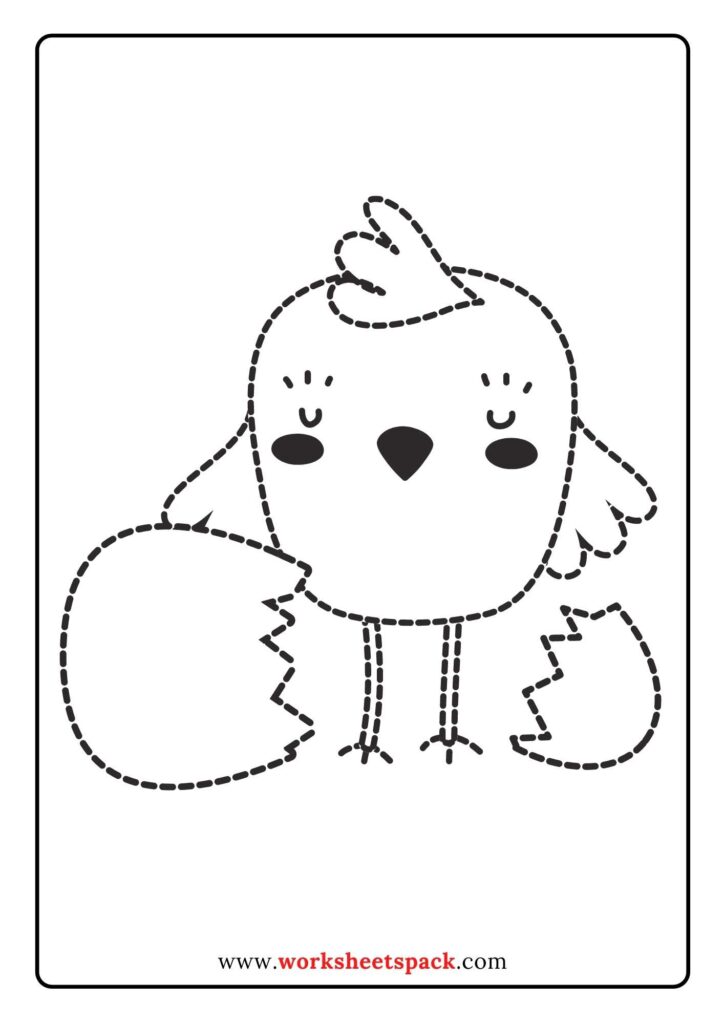 146 Printable Trace Coloring Pages 125