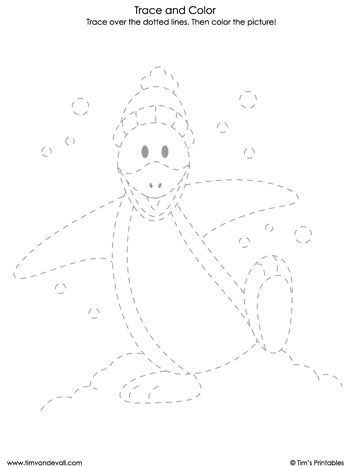 146 Printable Trace Coloring Pages 130